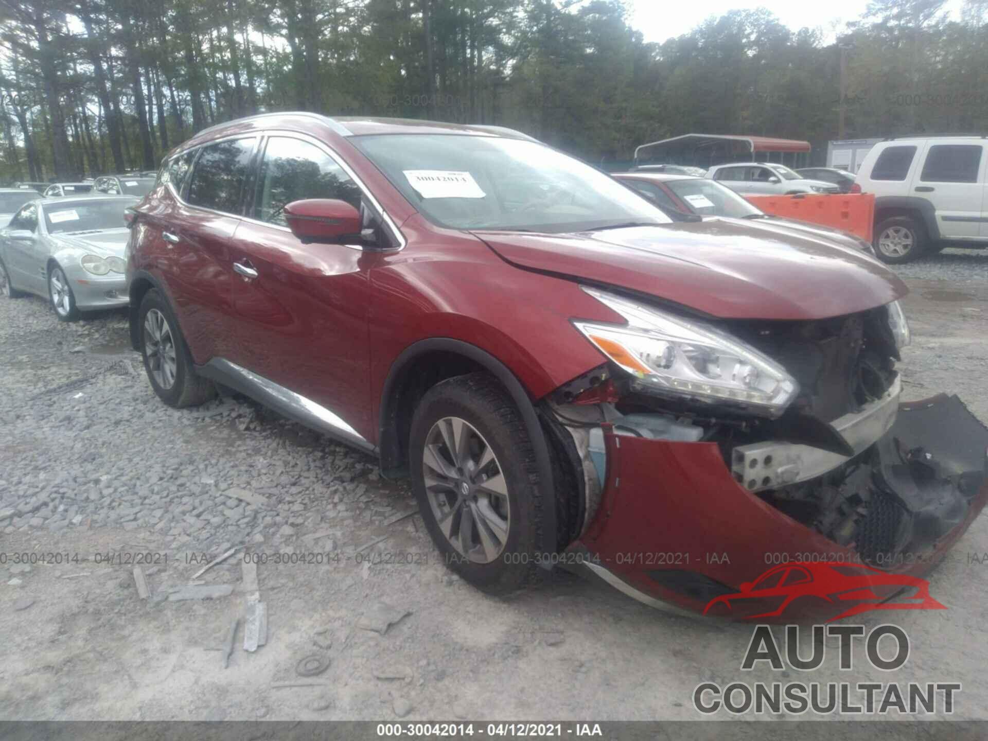 NISSAN MURANO 2016 - 5N1AZ2MG0GN144573