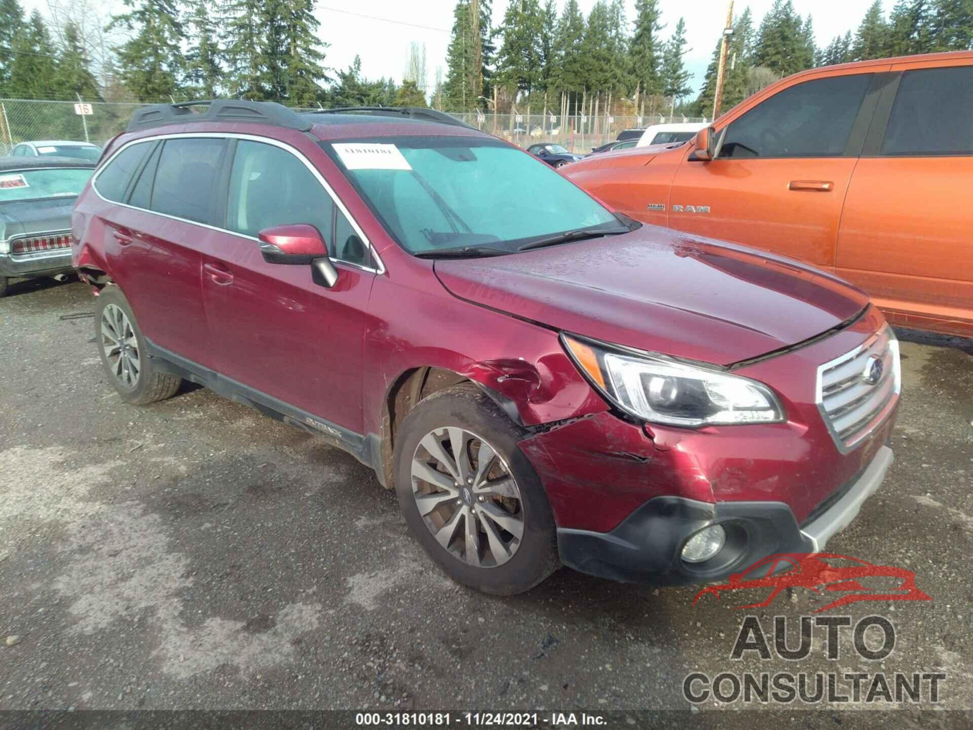 SUBARU OUTBACK 2016 - 4S4BSANC2G3312305