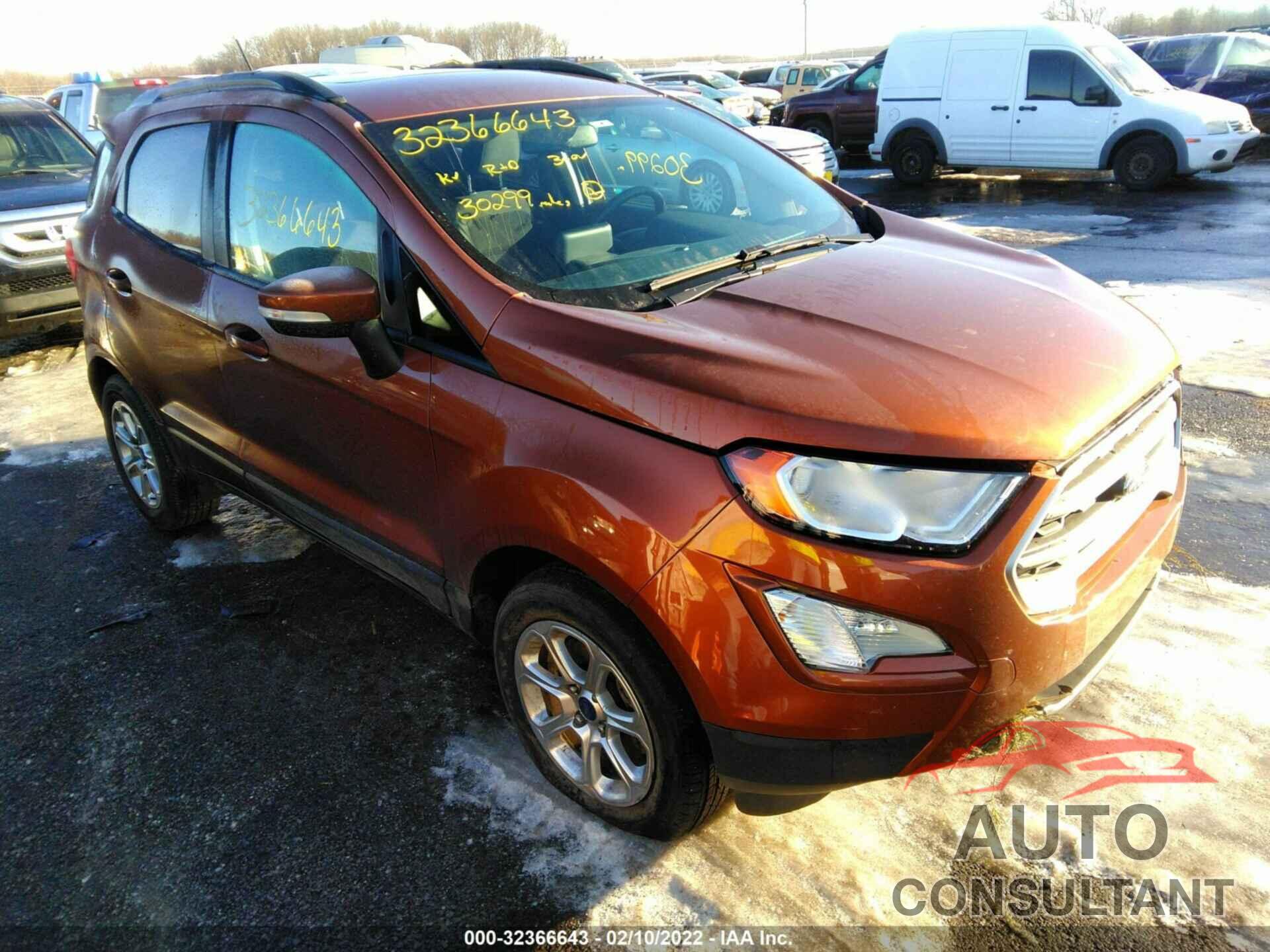 FORD ECOSPORT 2018 - MAJ3P1TE6JC190477