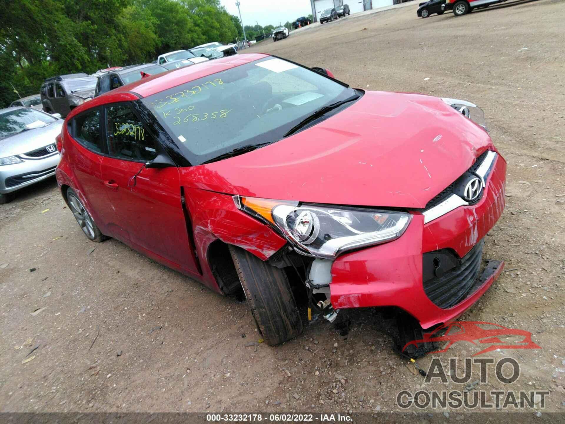 HYUNDAI VELOSTER 2016 - KMHTC6AD0GU268358