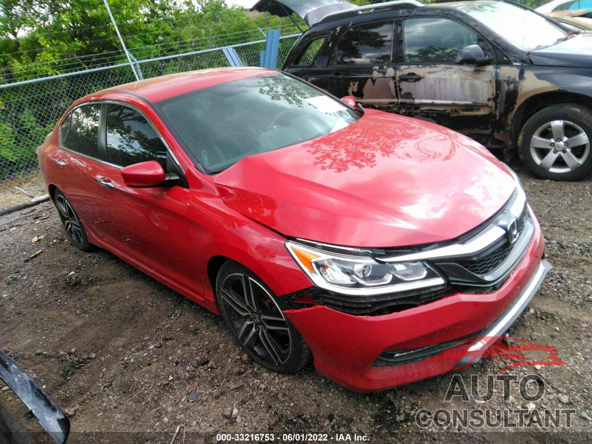 HONDA ACCORD SEDAN 2016 - 1HGCR2F5XGA067051