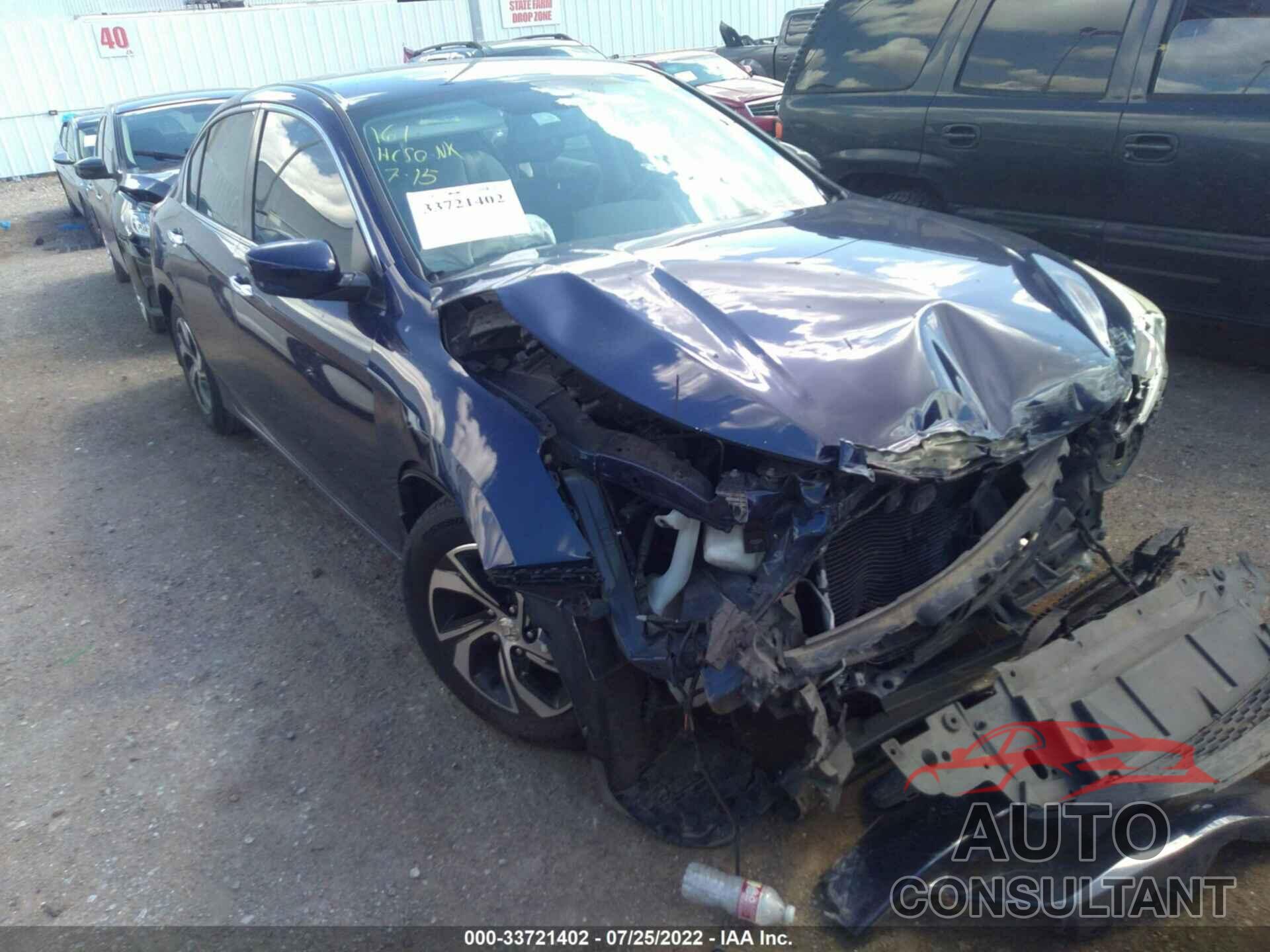 HONDA ACCORD SEDAN 2016 - 1HGCR2F37GA118696