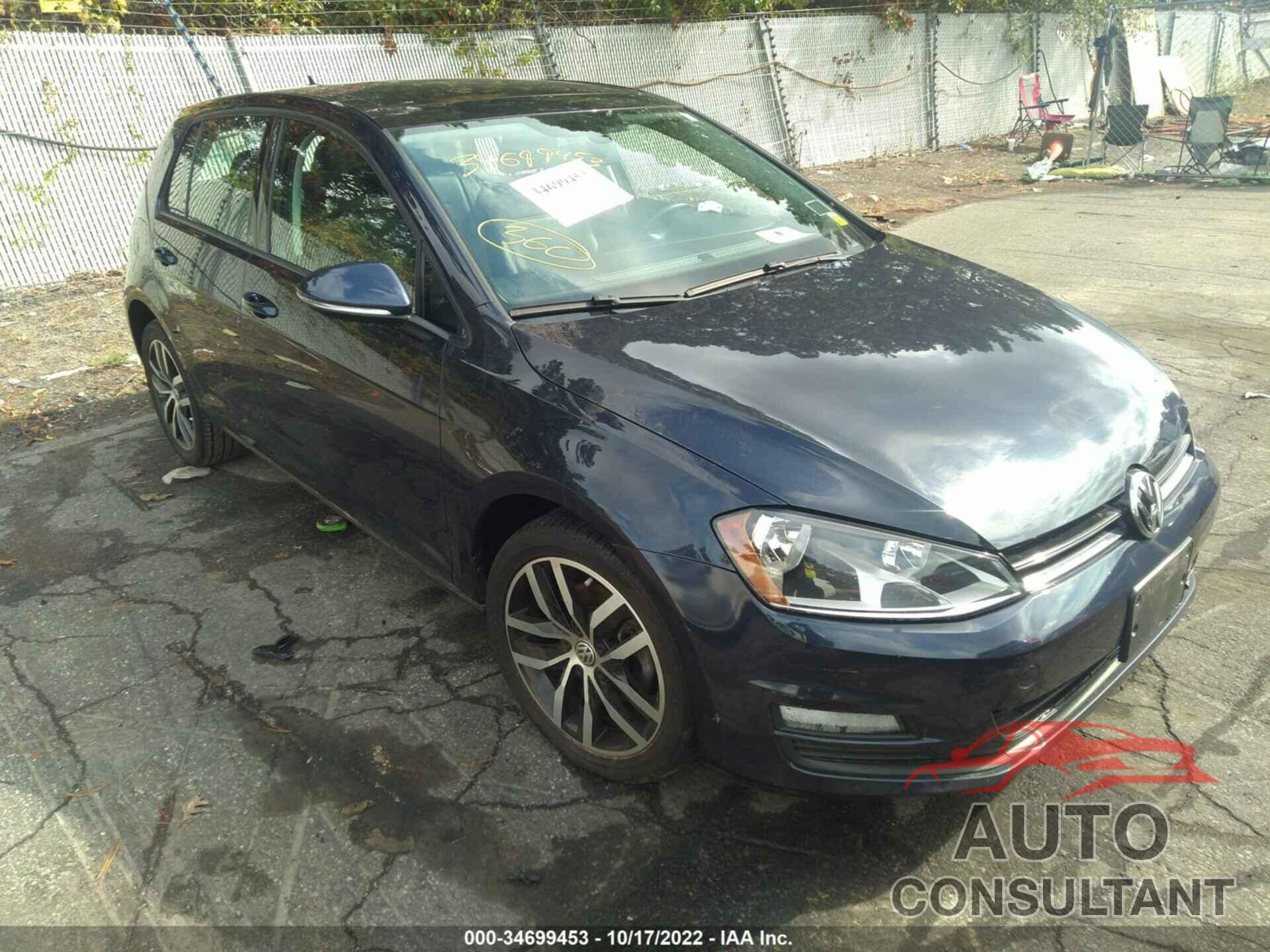 VOLKSWAGEN GOLF 2017 - 3VW217AU4HM055976