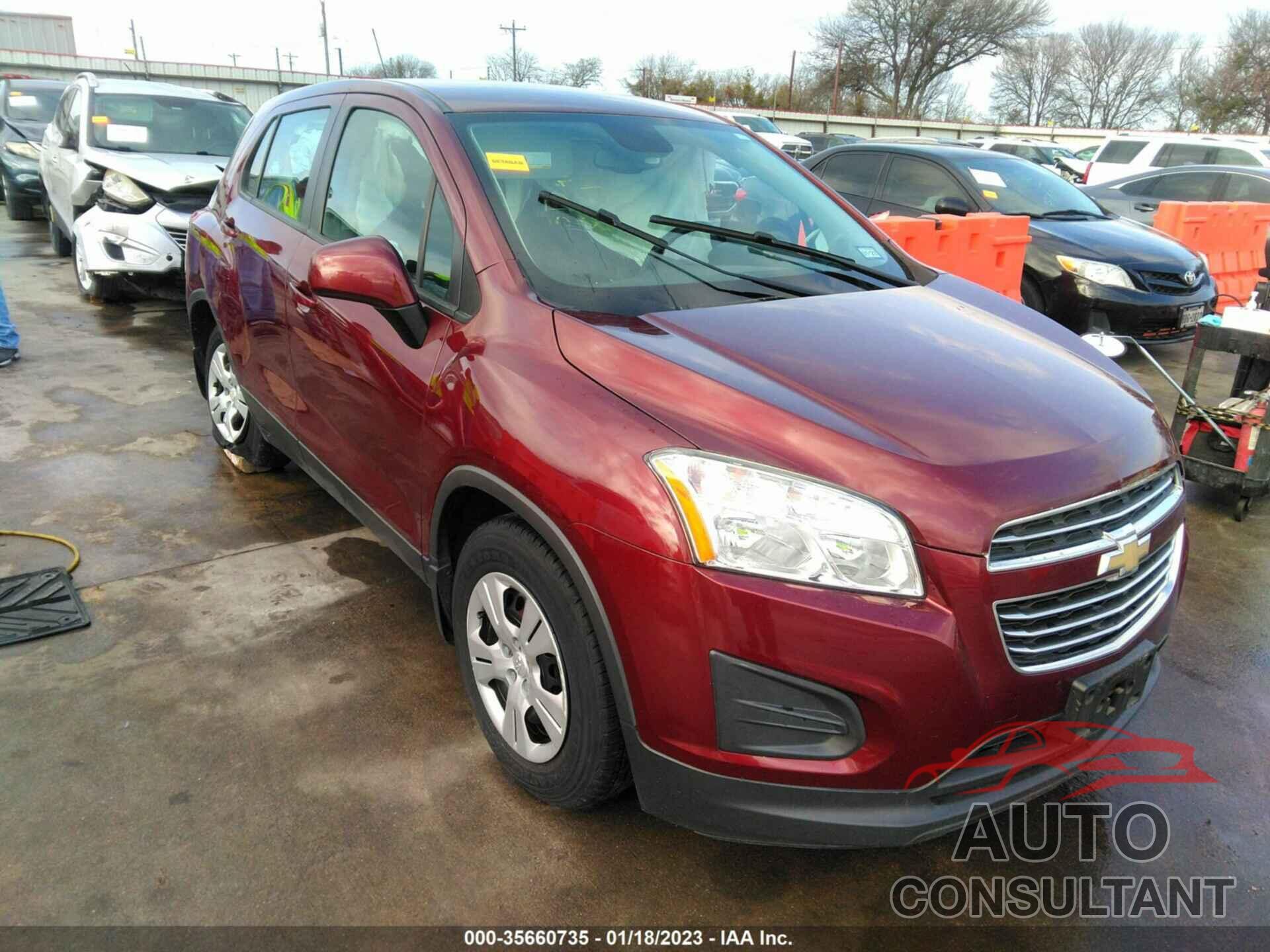 CHEVROLET TRAX 2016 - 3GNCJKSB8GL258811