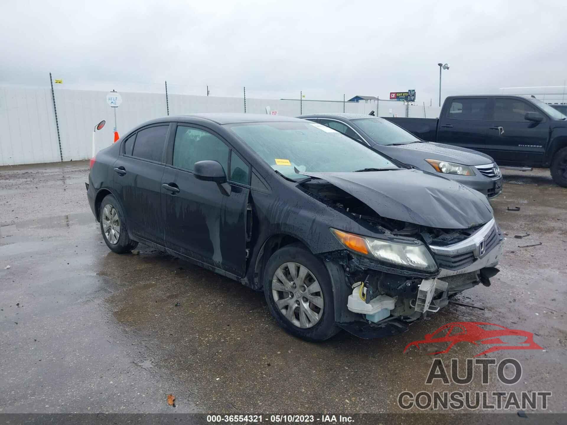 HONDA CIVIC 2012 - 19XFB2F56CE300110