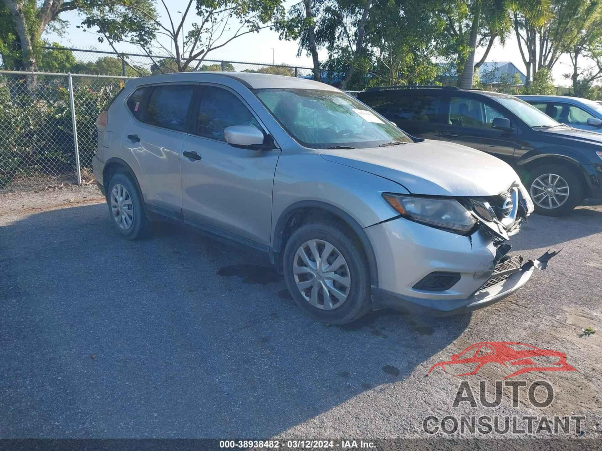 NISSAN ROGUE 2016 - KNMAT2MT9GP626806