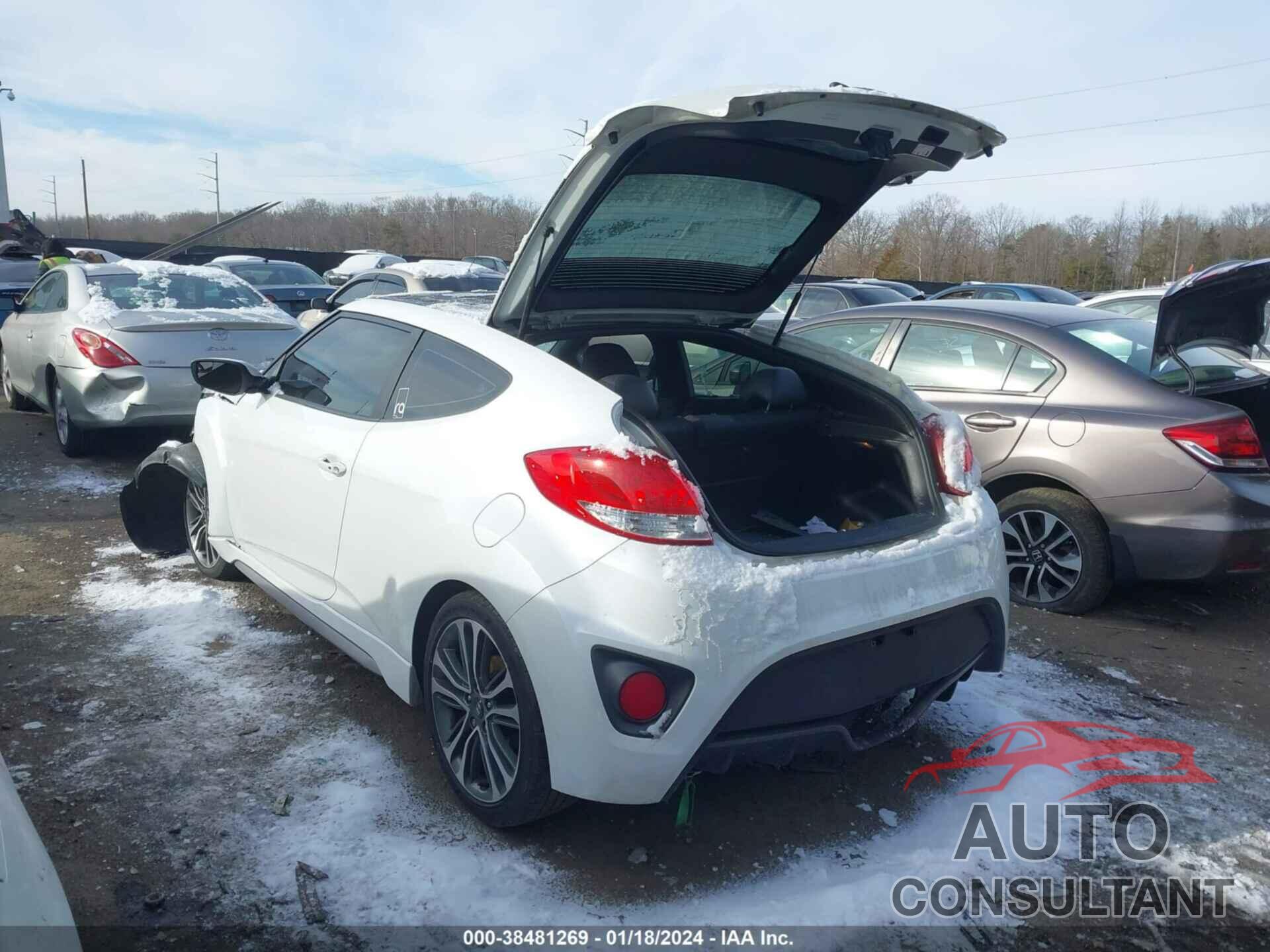 HYUNDAI VELOSTER 2016 - KMHTC6AEXGU296936