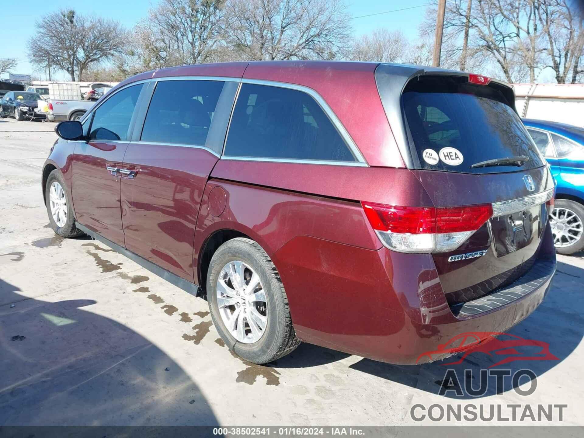 HONDA ODYSSEY 2016 - 5FNRL5H61GB166477