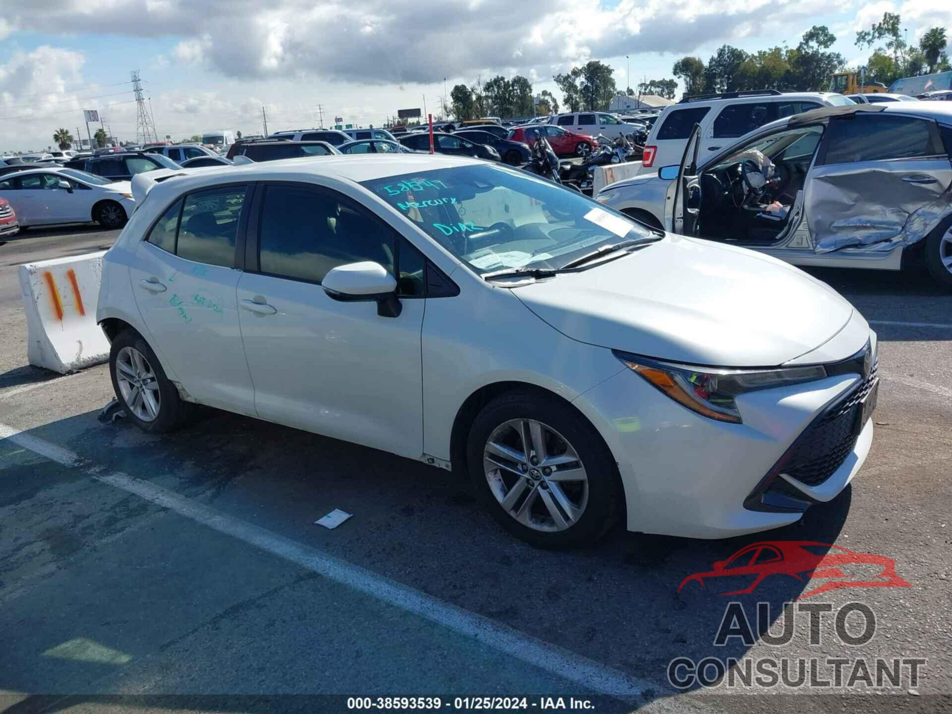 TOYOTA COROLLA 2019 - JTNK4RBEXK3046300