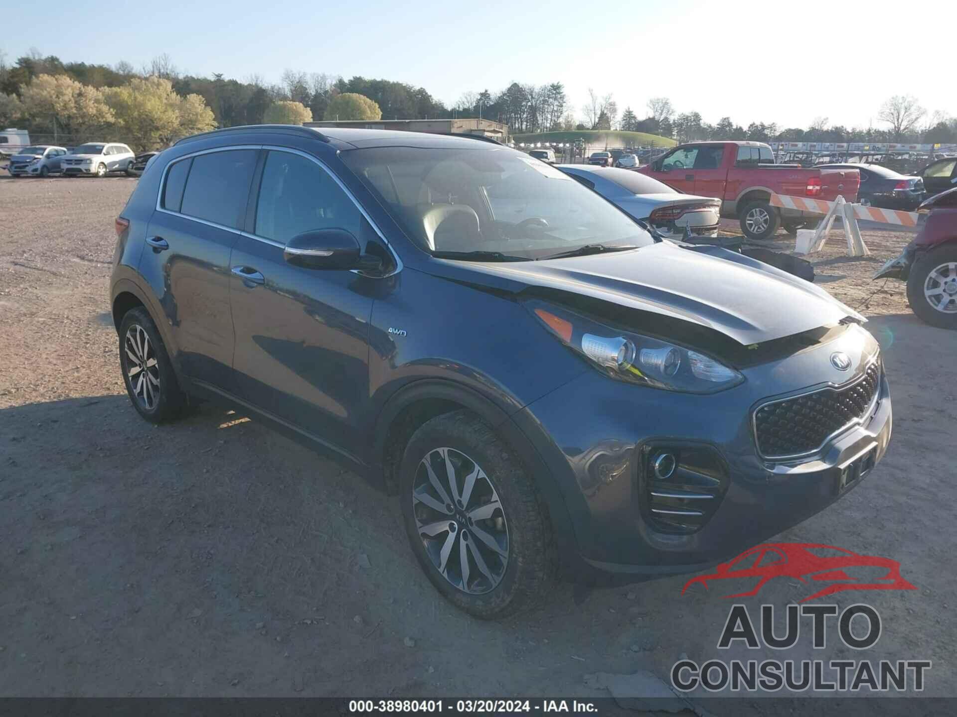 KIA SPORTAGE 2018 - KNDPNCAC6J7354916