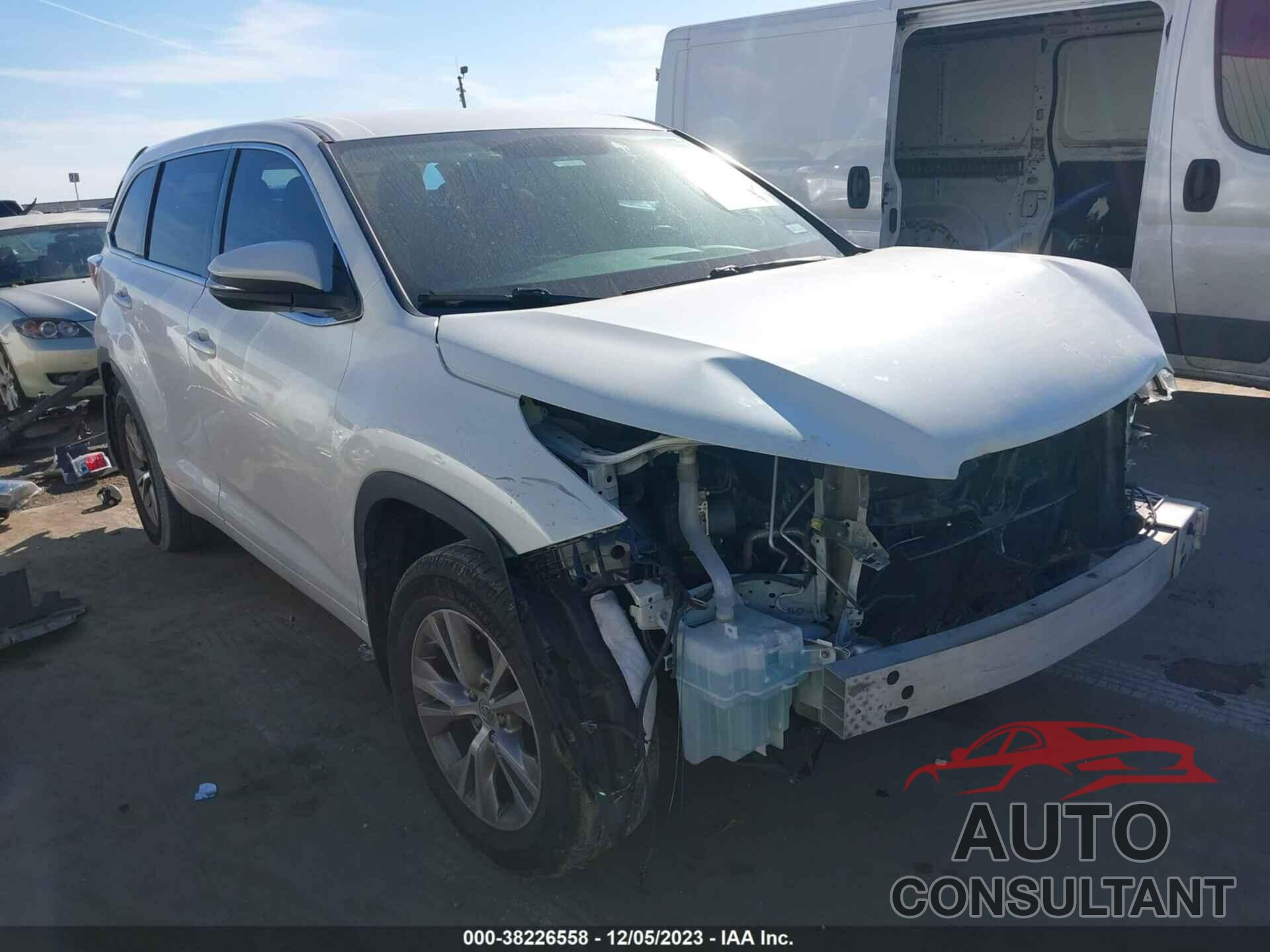 TOYOTA HIGHLANDER 2015 - 5TDZKRFH2FS062511