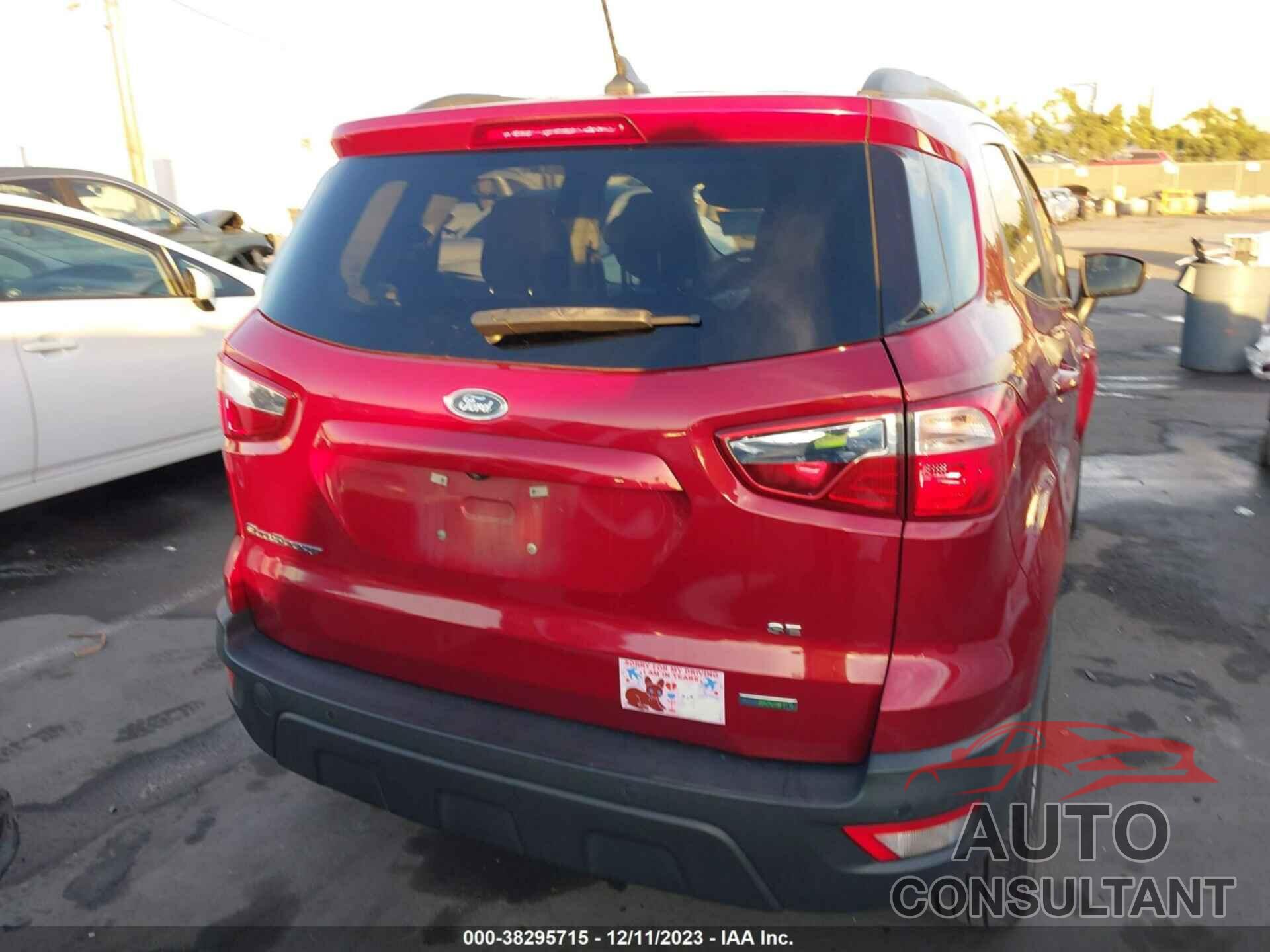 FORD ECOSPORT 2019 - MAJ3S2GE2KC274182