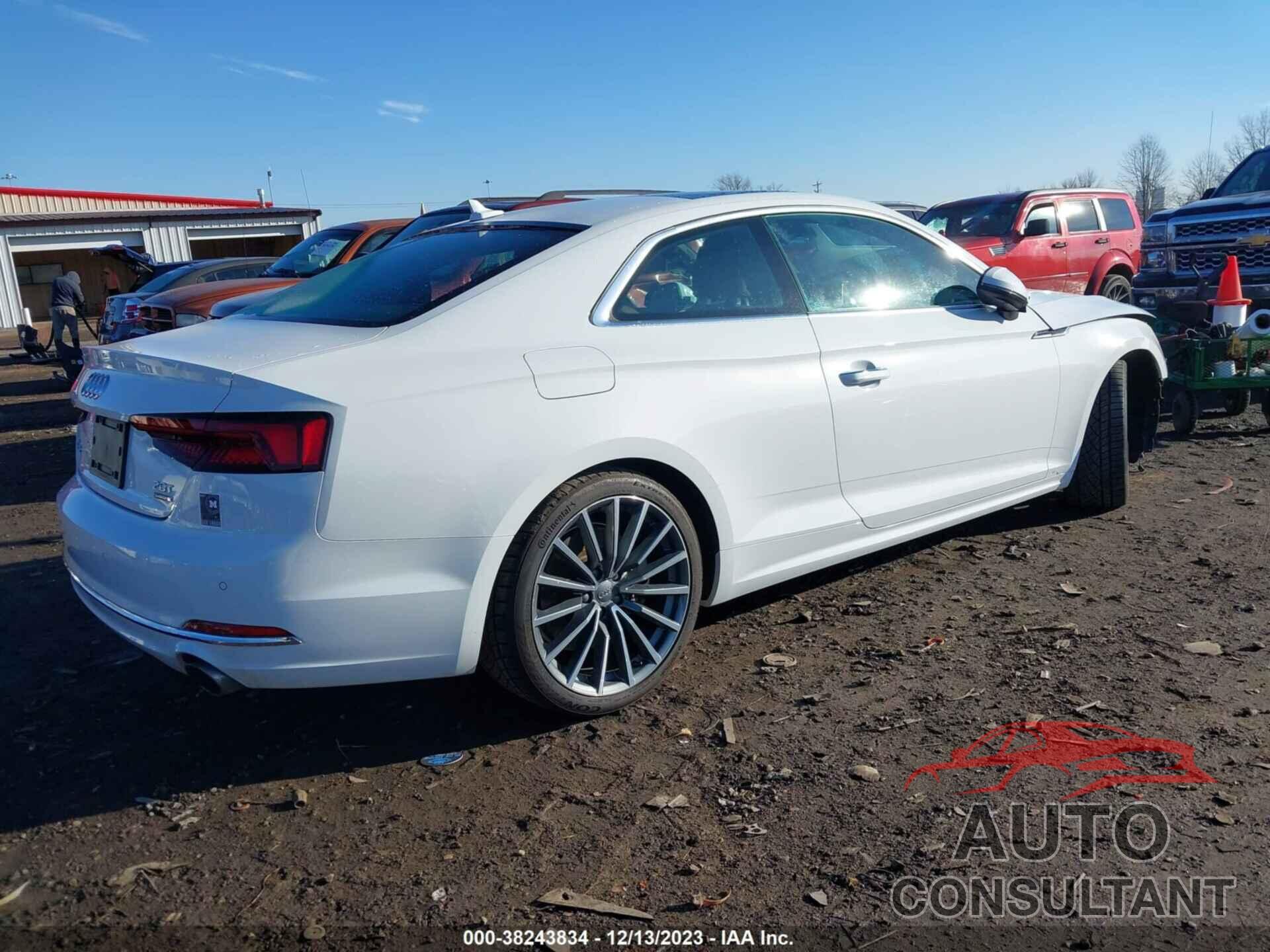 AUDI A5 2018 - WAURNAF54JA132057