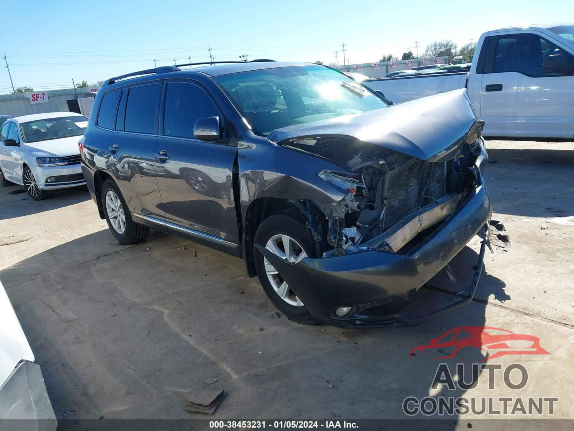 TOYOTA HIGHLANDER 2013 - 5TDZK3EH1DS121527