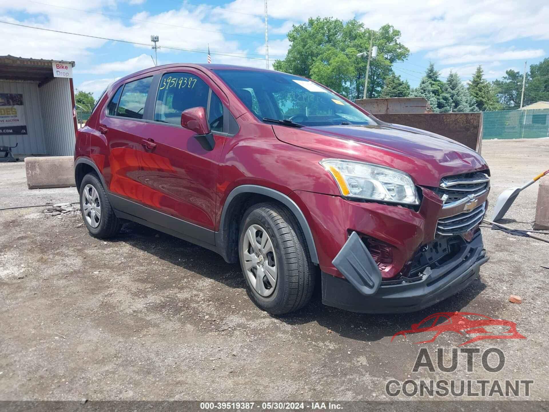 CHEVROLET TRAX 2016 - 3GNCJKSB4GL143462