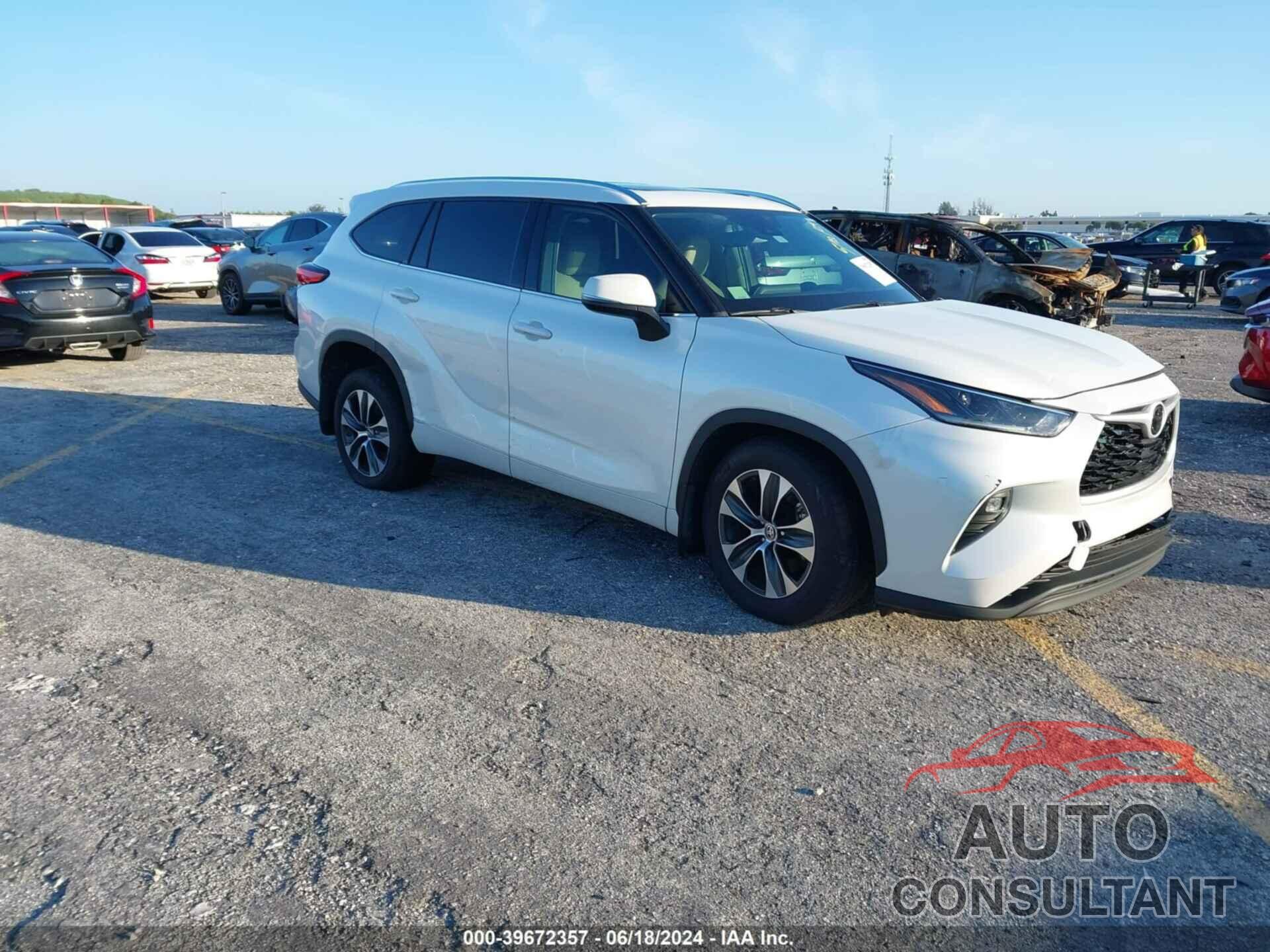 TOYOTA HIGHLANDER 2021 - 5TDGZRBH7MS124281