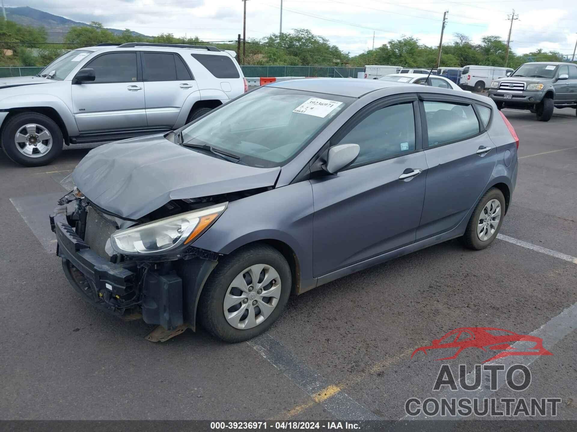 HYUNDAI ACCENT 2016 - KMHCT5AEXGU269293