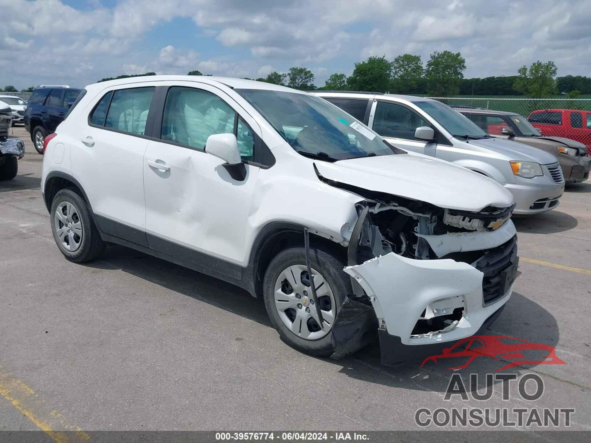 CHEVROLET TRAX 2017 - 3GNCJKSB0HL245987