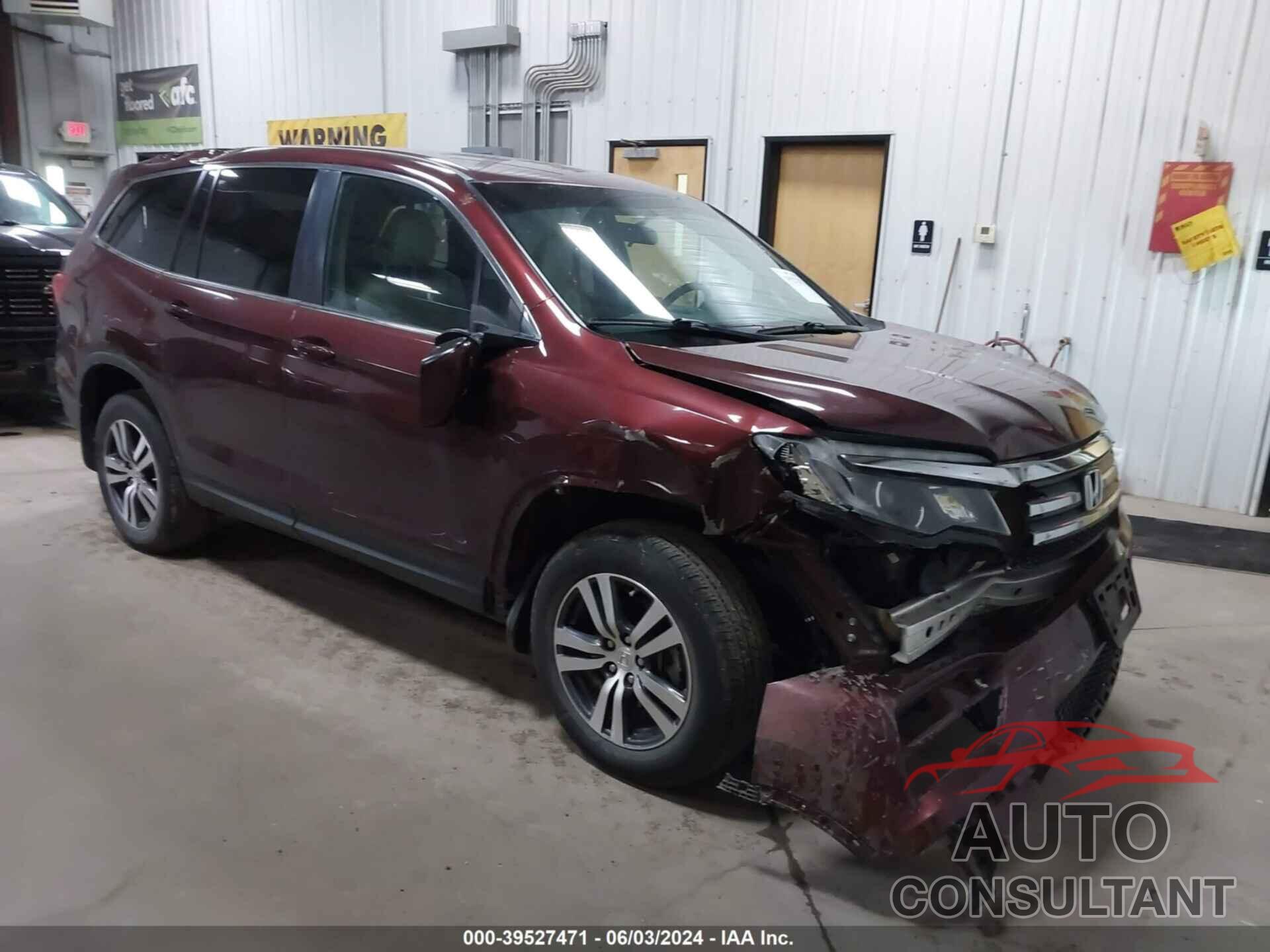 HONDA PILOT 2018 - 5FNYF6H30JB053674