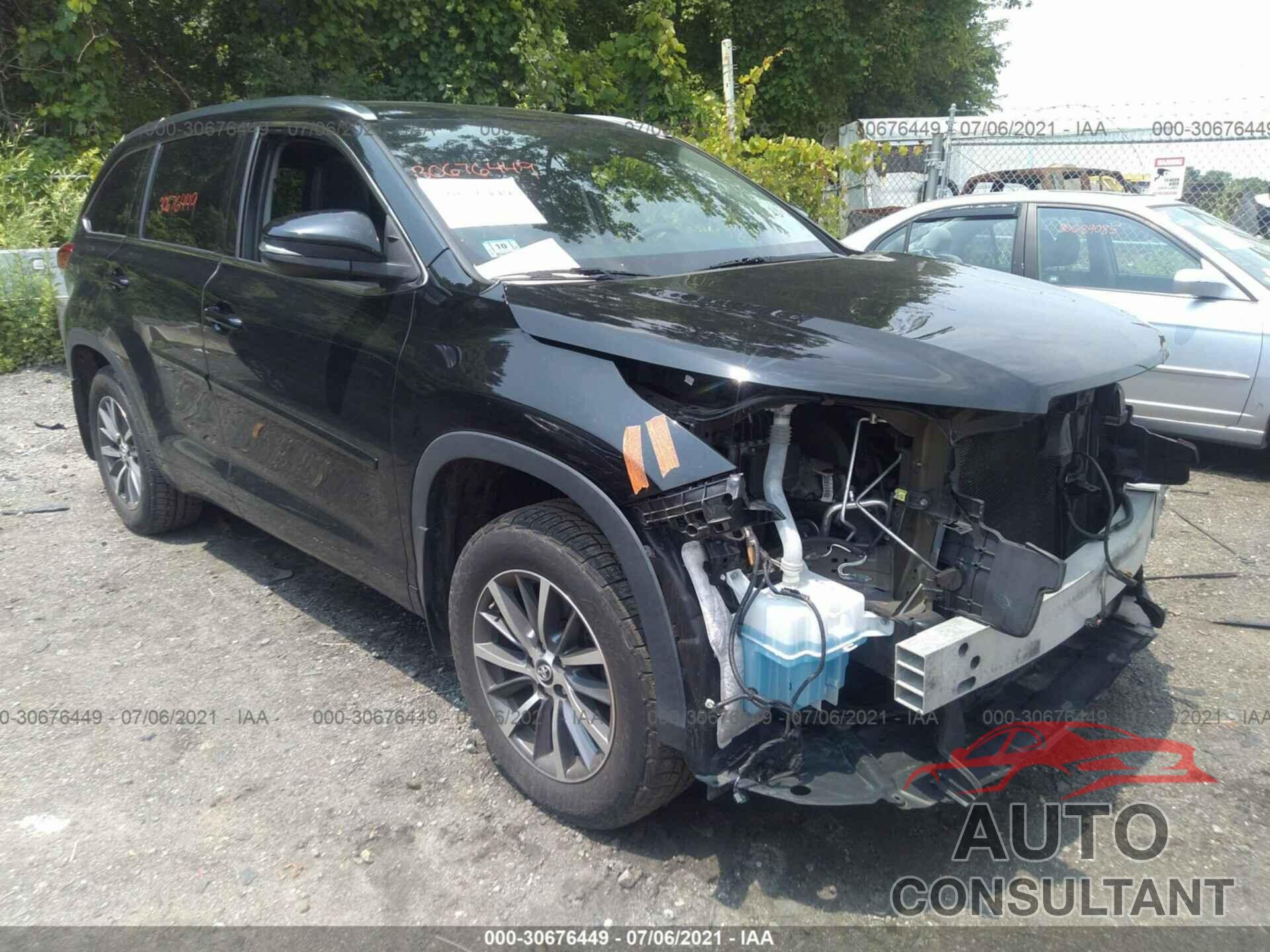 TOYOTA HIGHLANDER 2017 - 5TDJZRFH9HS420215