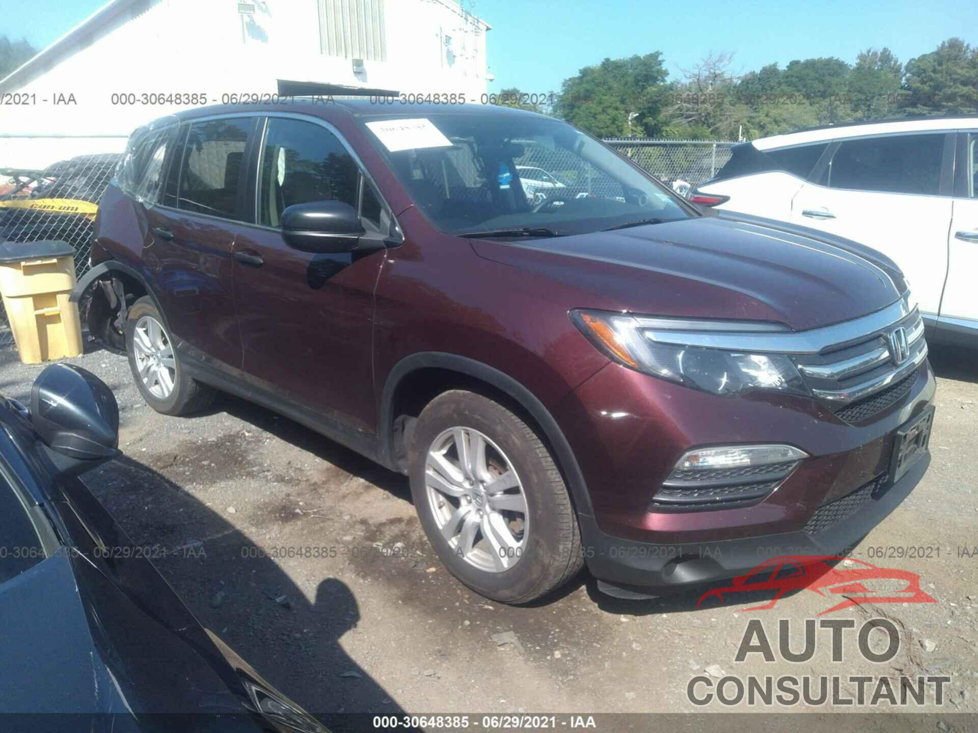 HONDA PILOT 2016 - 5FNYF6H19GB090598