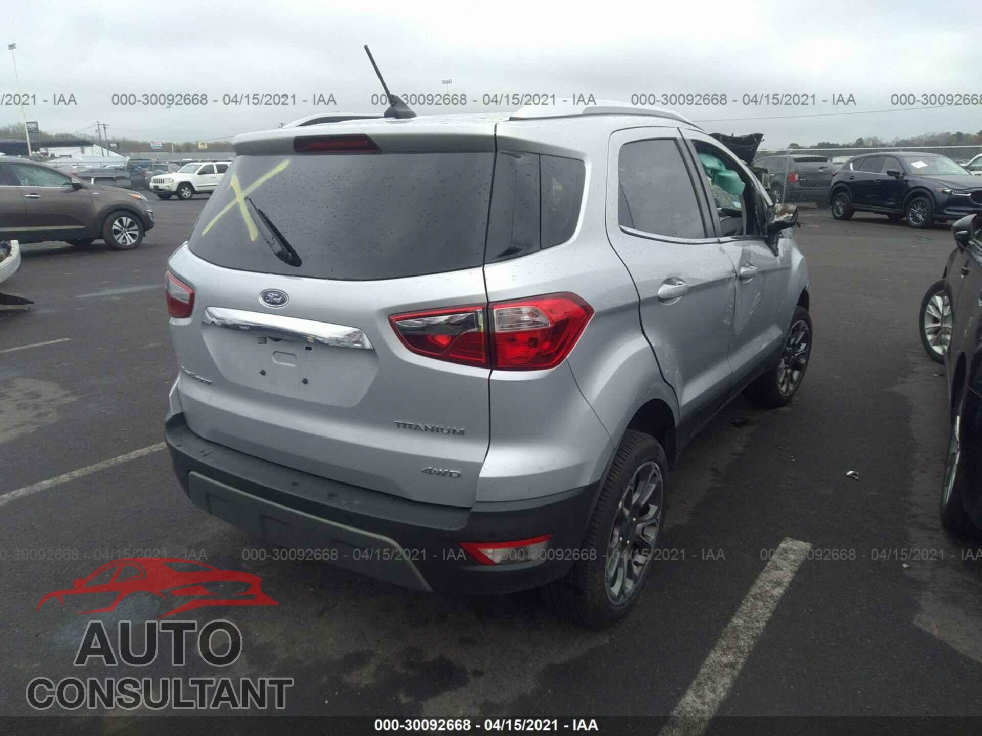 FORD ECOSPORT 2020 - MAJ6S3KL1LC365437