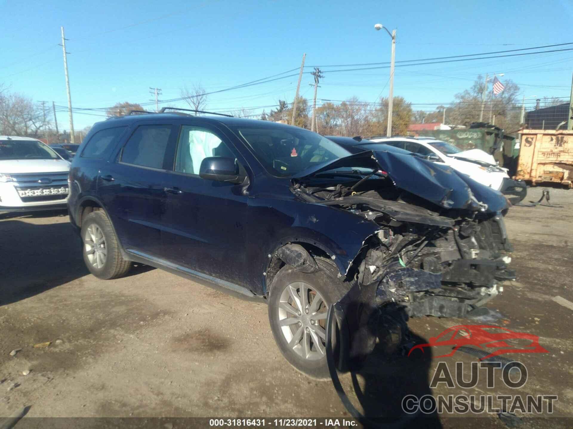 DODGE DURANGO 2017 - 1C4RDJAG7HC785432