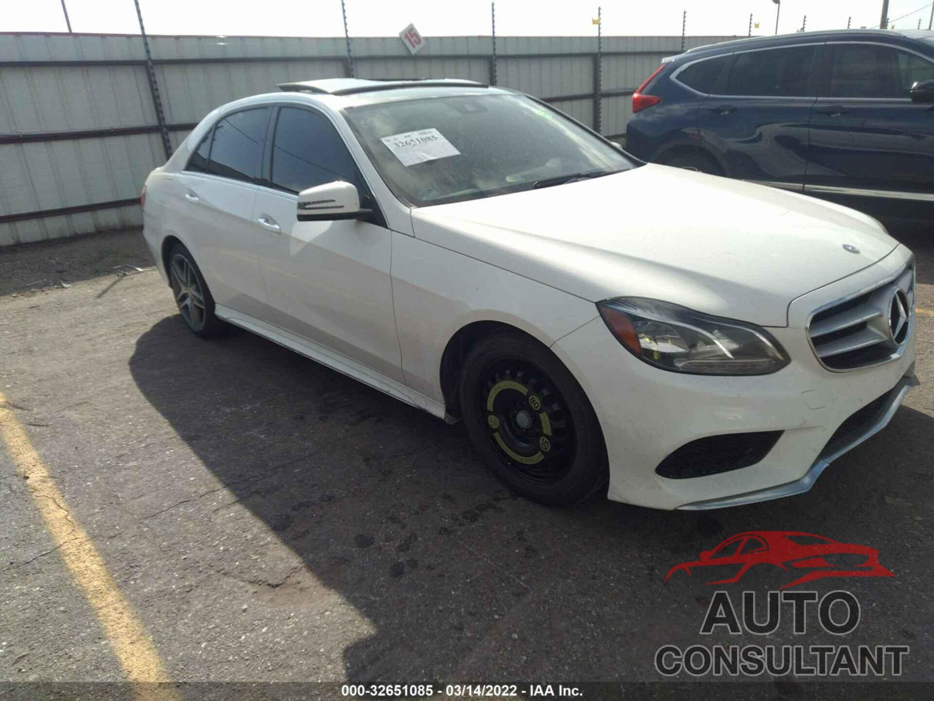 MERCEDES-BENZ E-CLASS 2016 - WDDHF5KB9GB219623