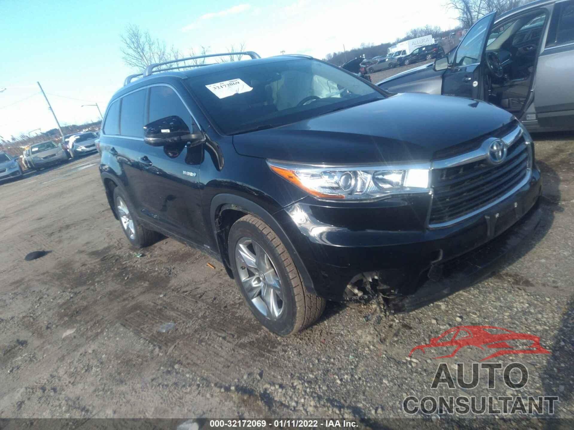 TOYOTA HIGHLANDER HYBRID 2016 - 5TDDCRFH4GS014050
