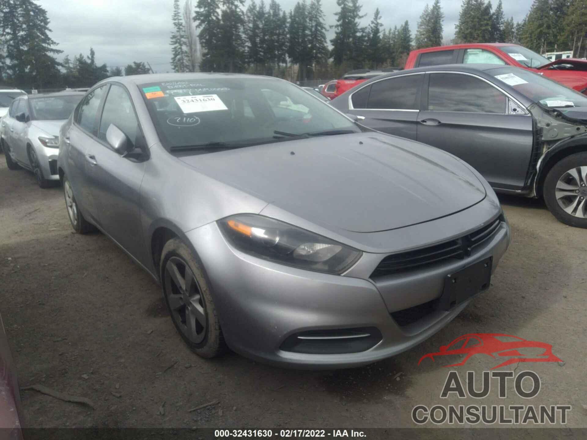 DODGE DART 2016 - 1C3CDFBB9GD689269