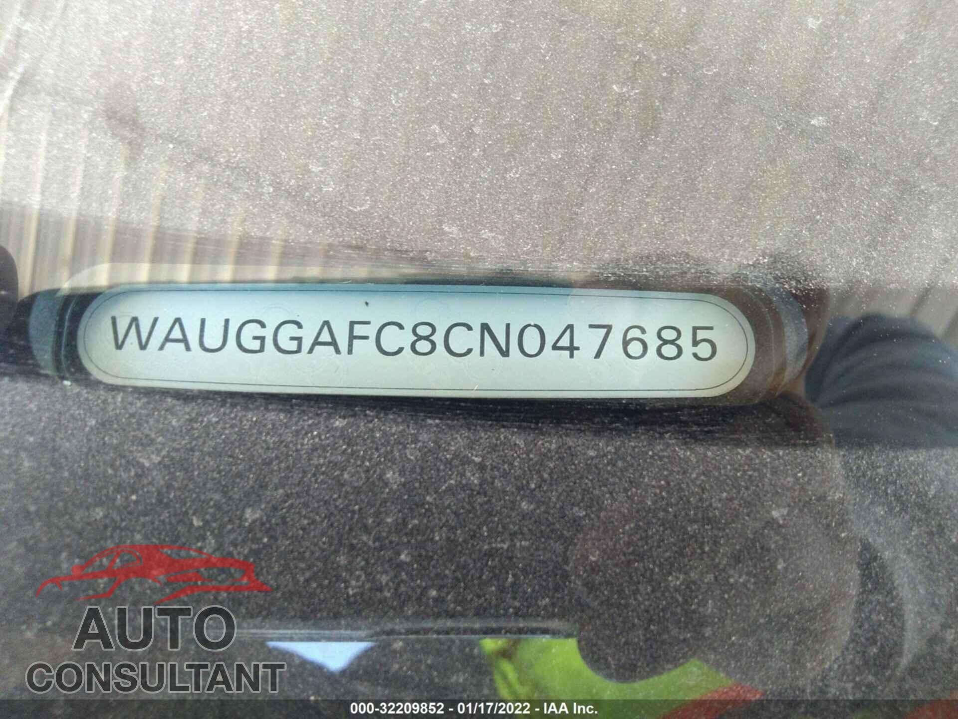 AUDI A6 2012 - WAUGGAFC8CN047685