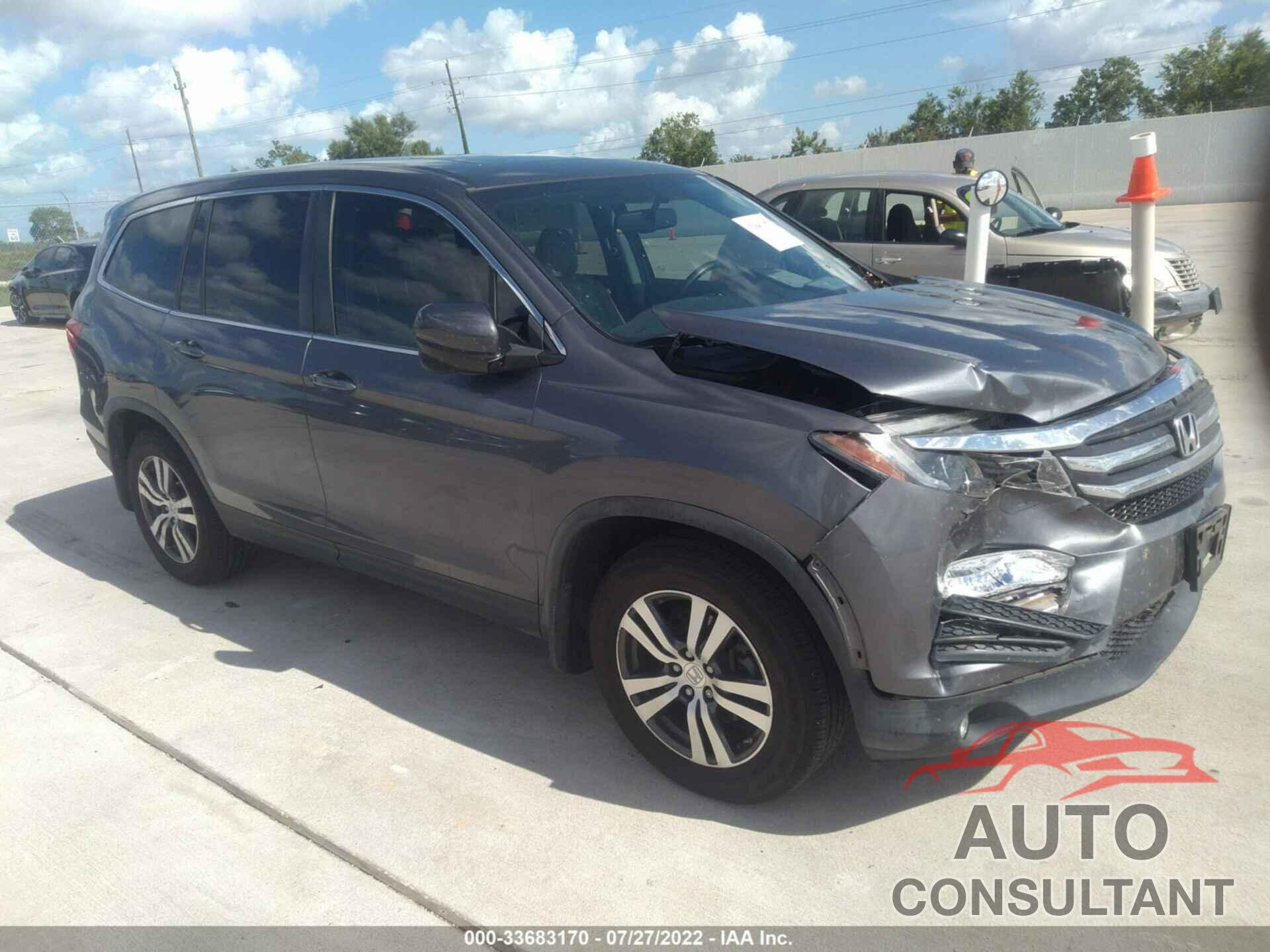 HONDA PILOT 2016 - 5FNYF5H51GB044325