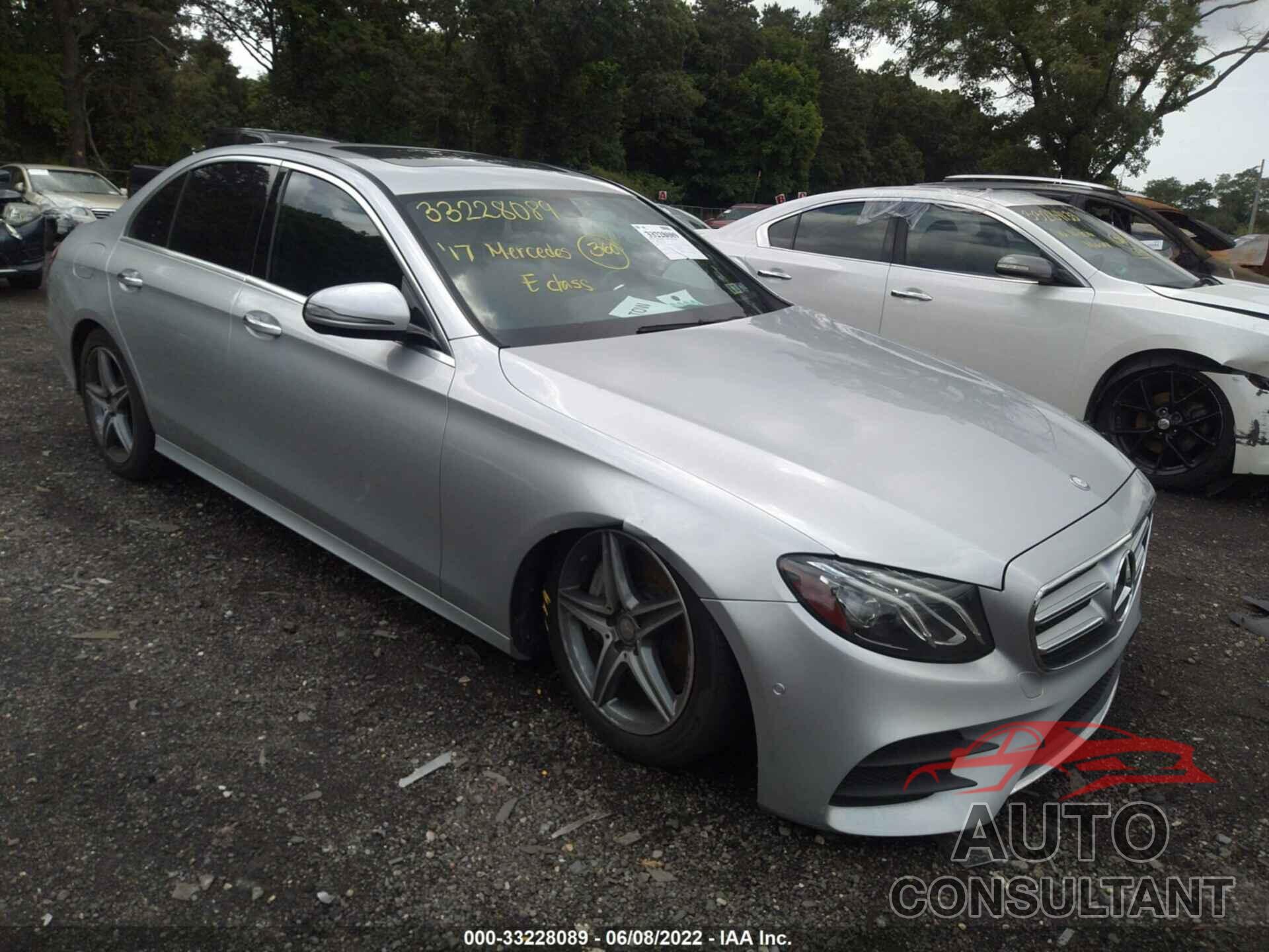 MERCEDES-BENZ E-CLASS 2017 - WDDZF4KB9HA075058