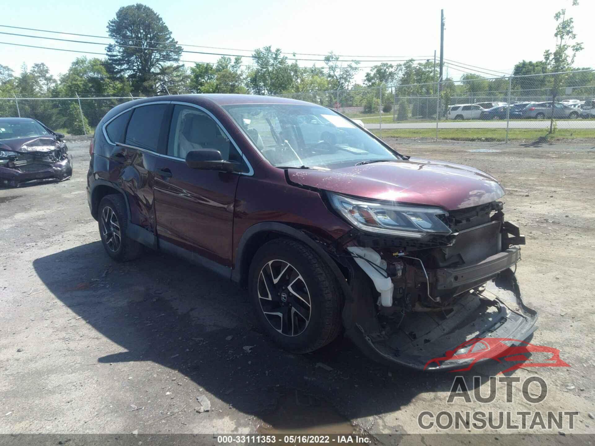 HONDA CR-V 2016 - 5J6RM3H41GL026243