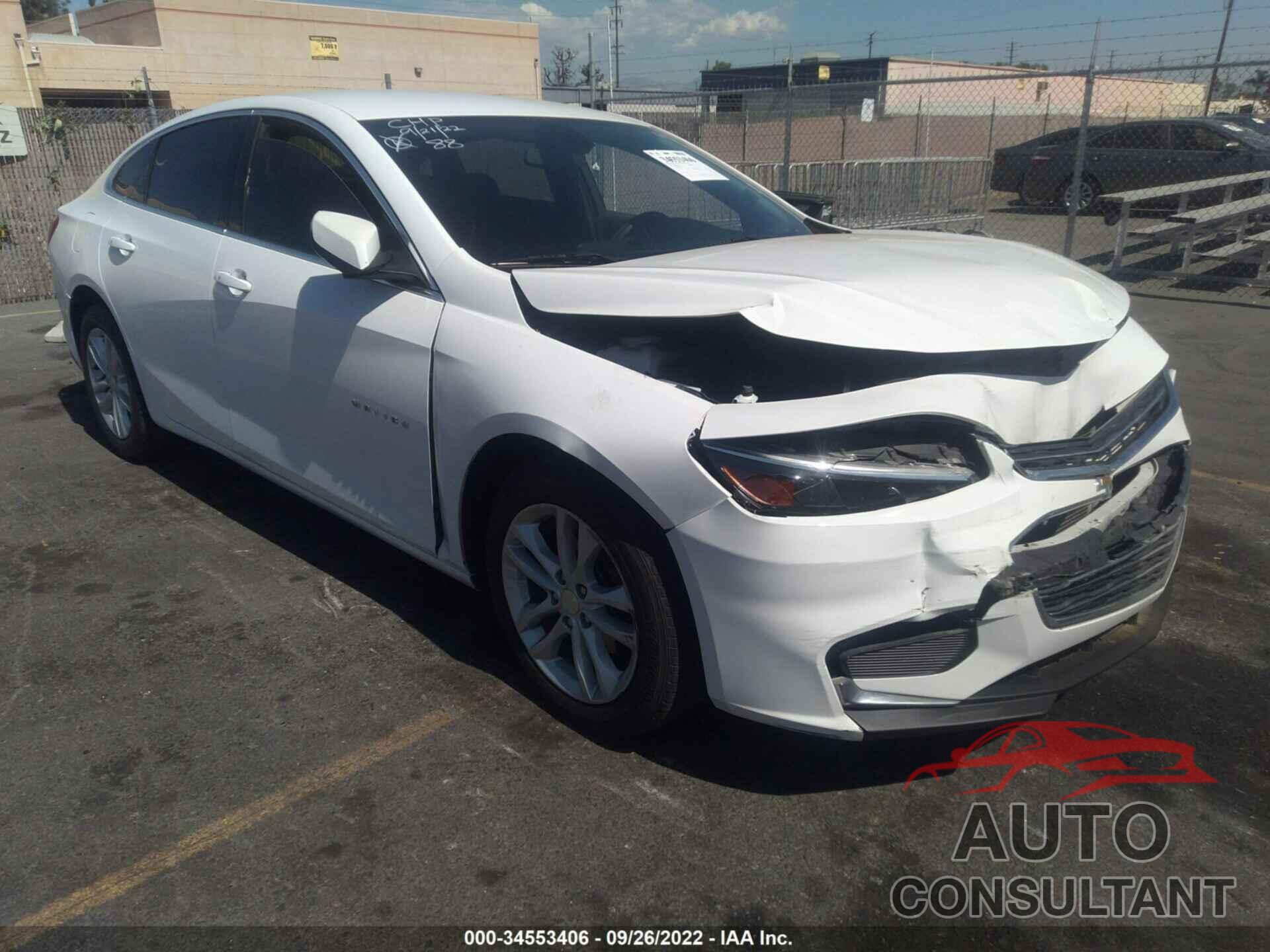 CHEVROLET MALIBU 2017 - 1G1ZE5ST6HF186013