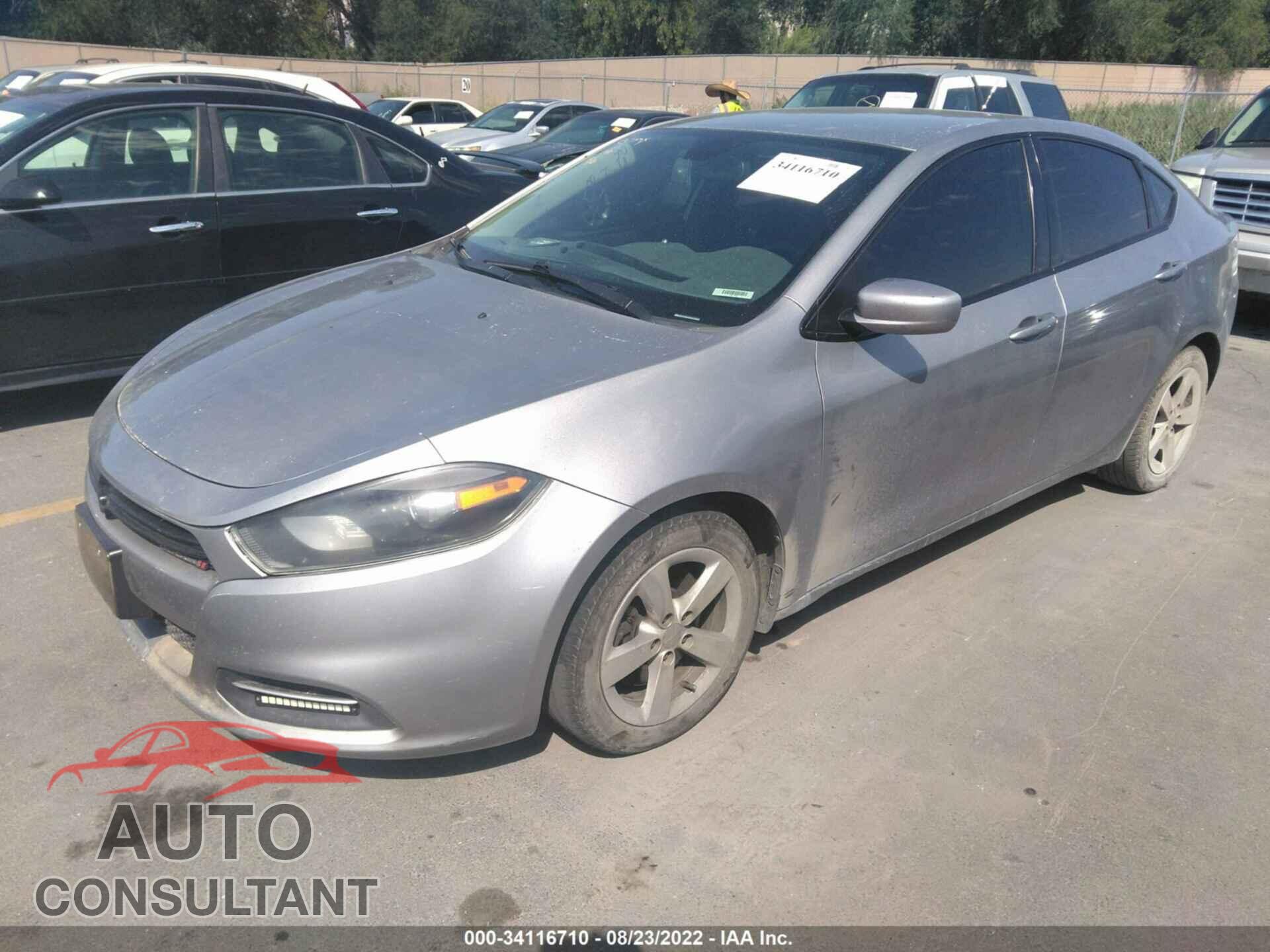 DODGE DART 2016 - 1C3CDFBA6GD591257