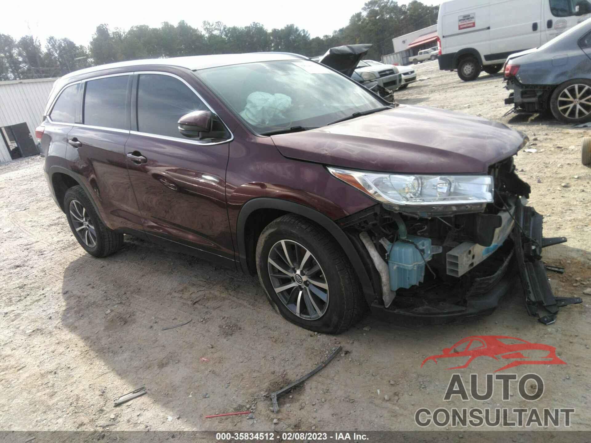 TOYOTA HIGHLANDER 2017 - 5TDKZRFHXHS223431