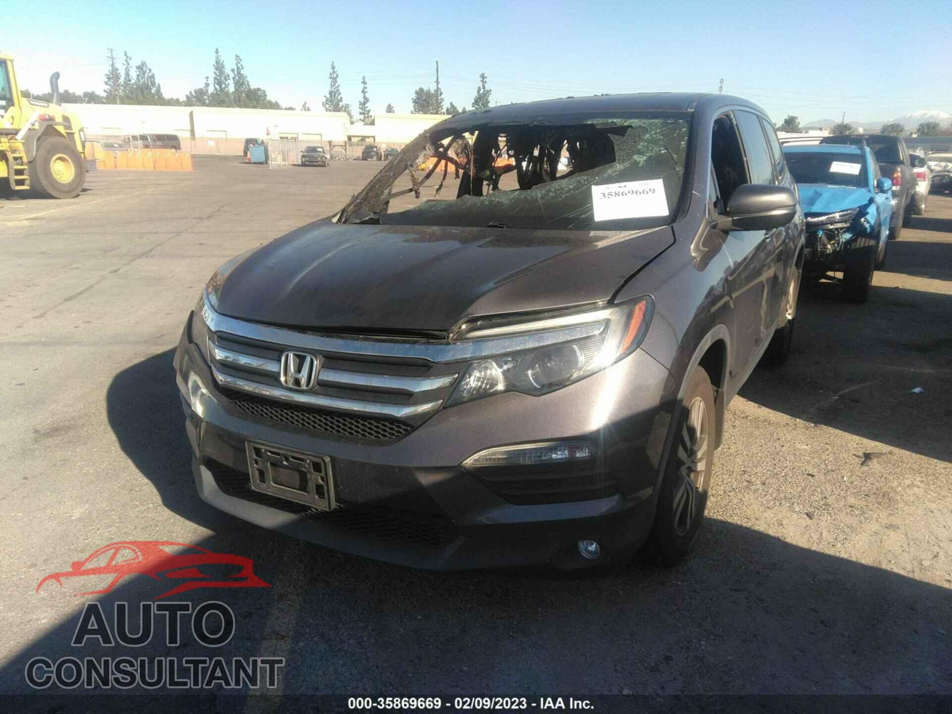 HONDA PILOT 2017 - 5FNYF5H56HB045343