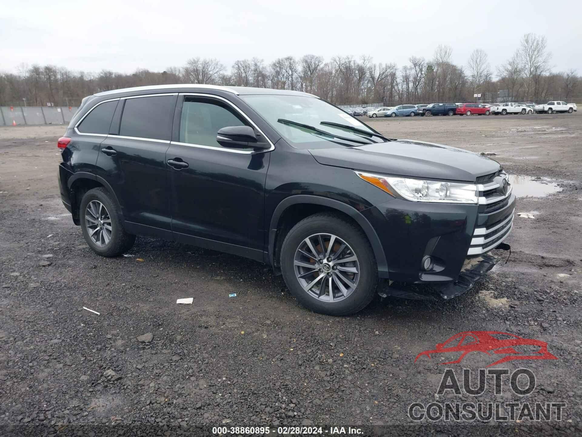 TOYOTA HIGHLANDER 2019 - 5TDJZRFH3KS580128