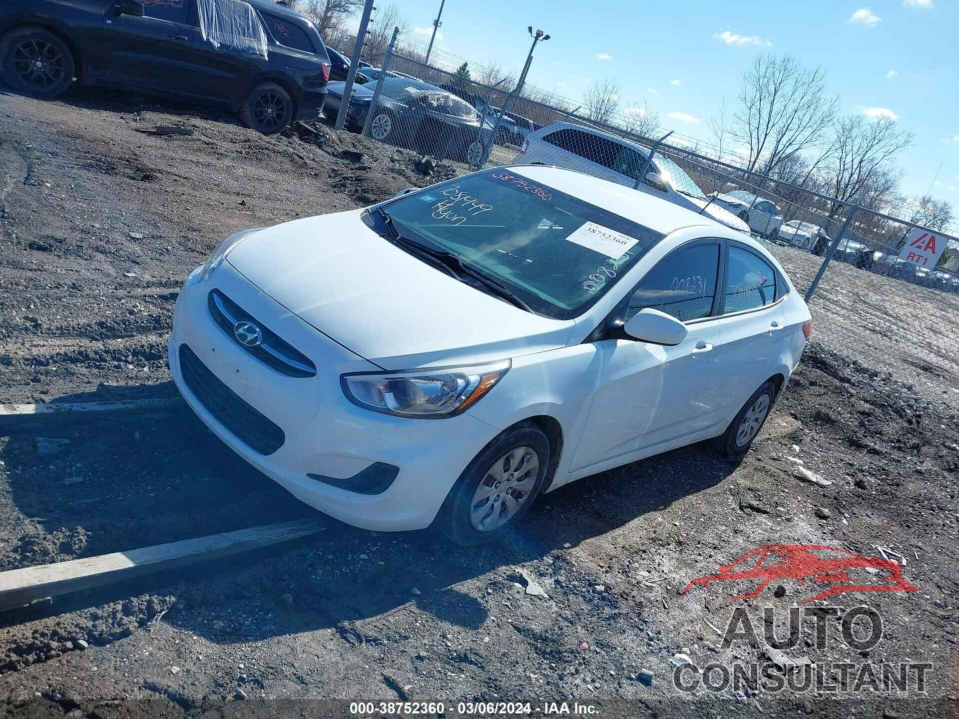 HYUNDAI ACCENT 2016 - KMHCT4AEXGU030756