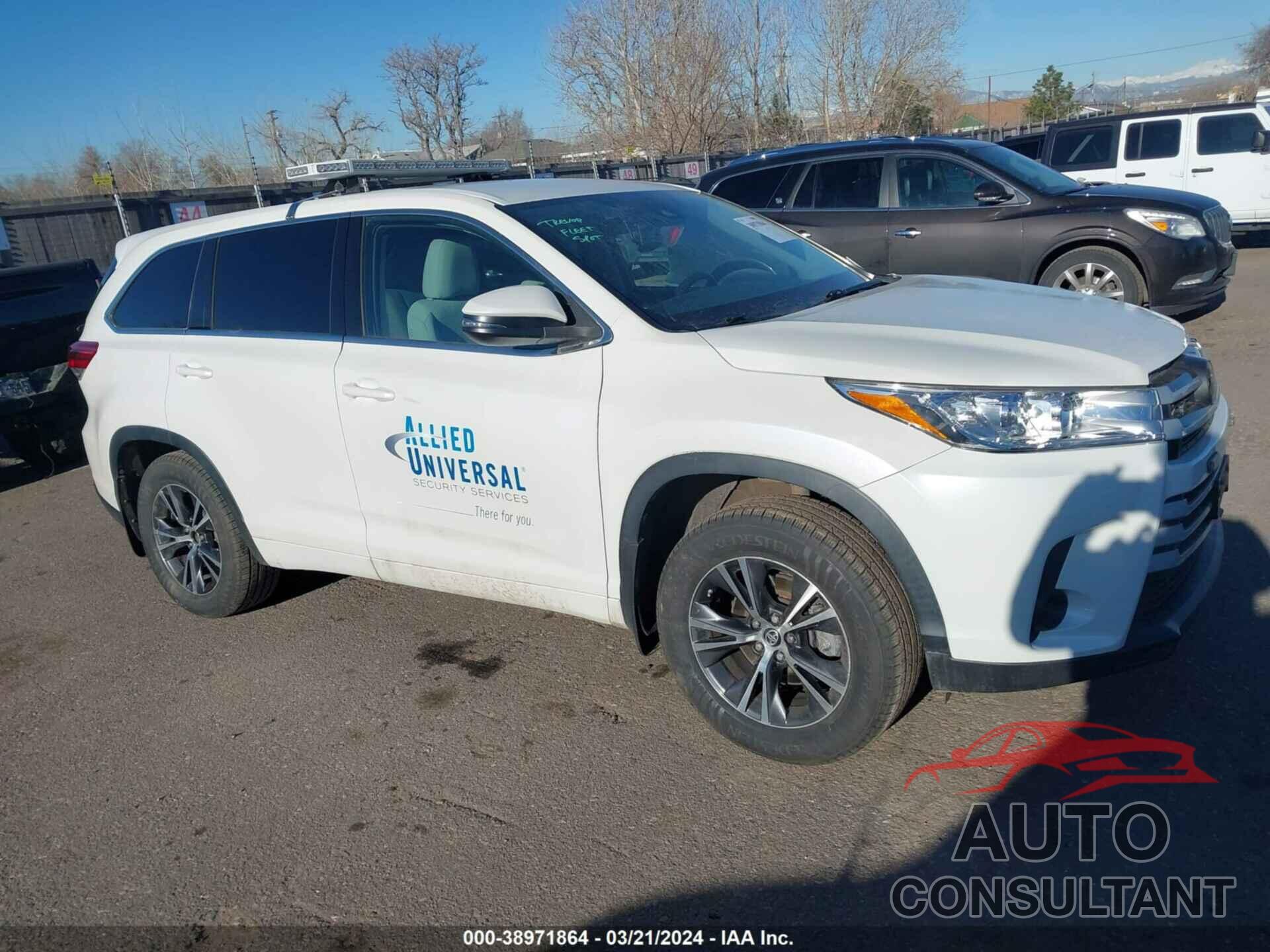 TOYOTA HIGHLANDER 2017 - 5TDBZRFH5HS369929