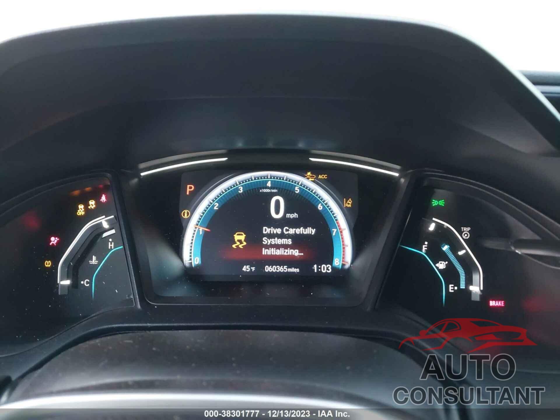 HONDA CIVIC 2019 - 2HGFC4B66KH302192