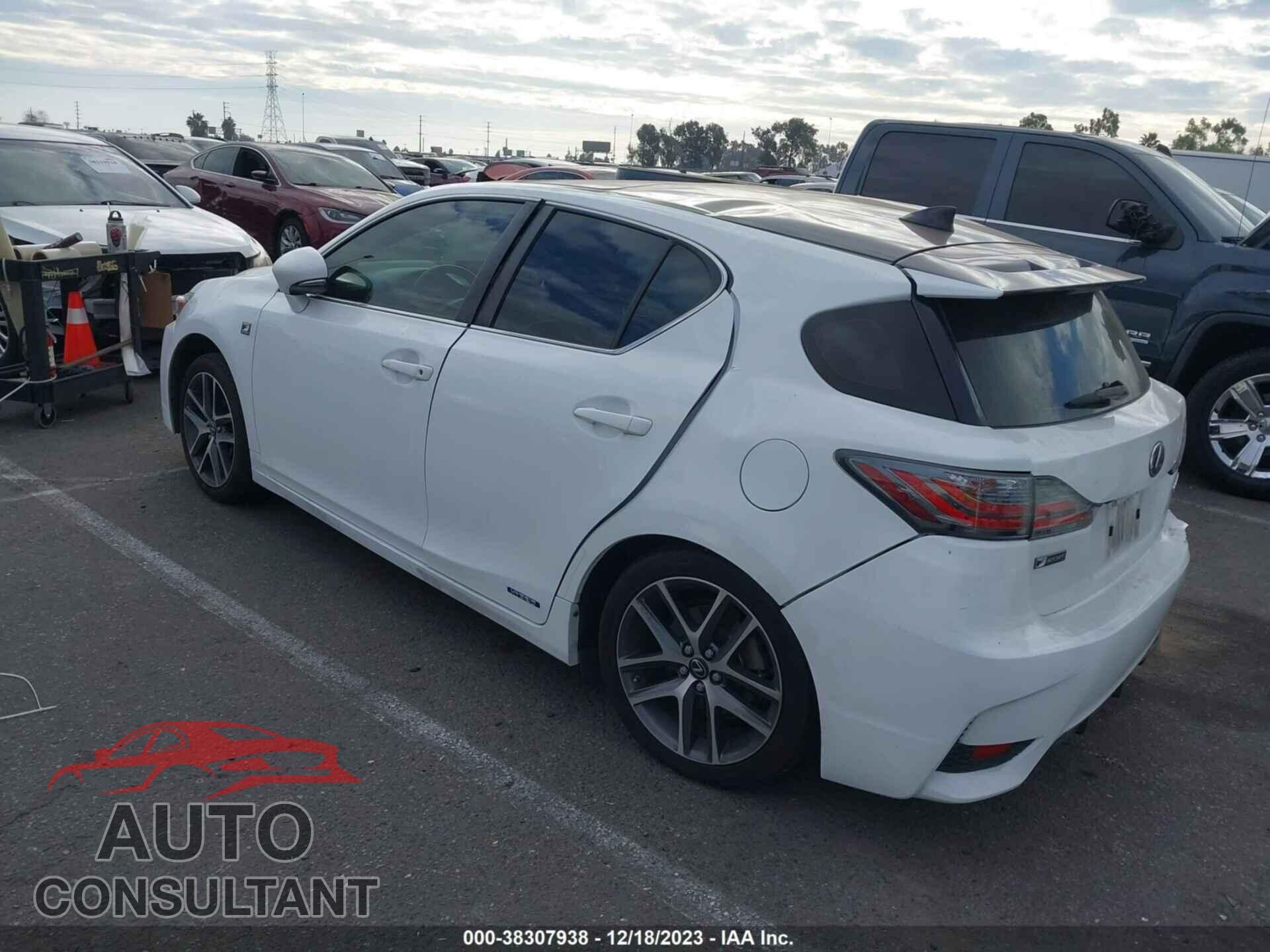 LEXUS CT 2017 - JTHKD5BH9H2301801