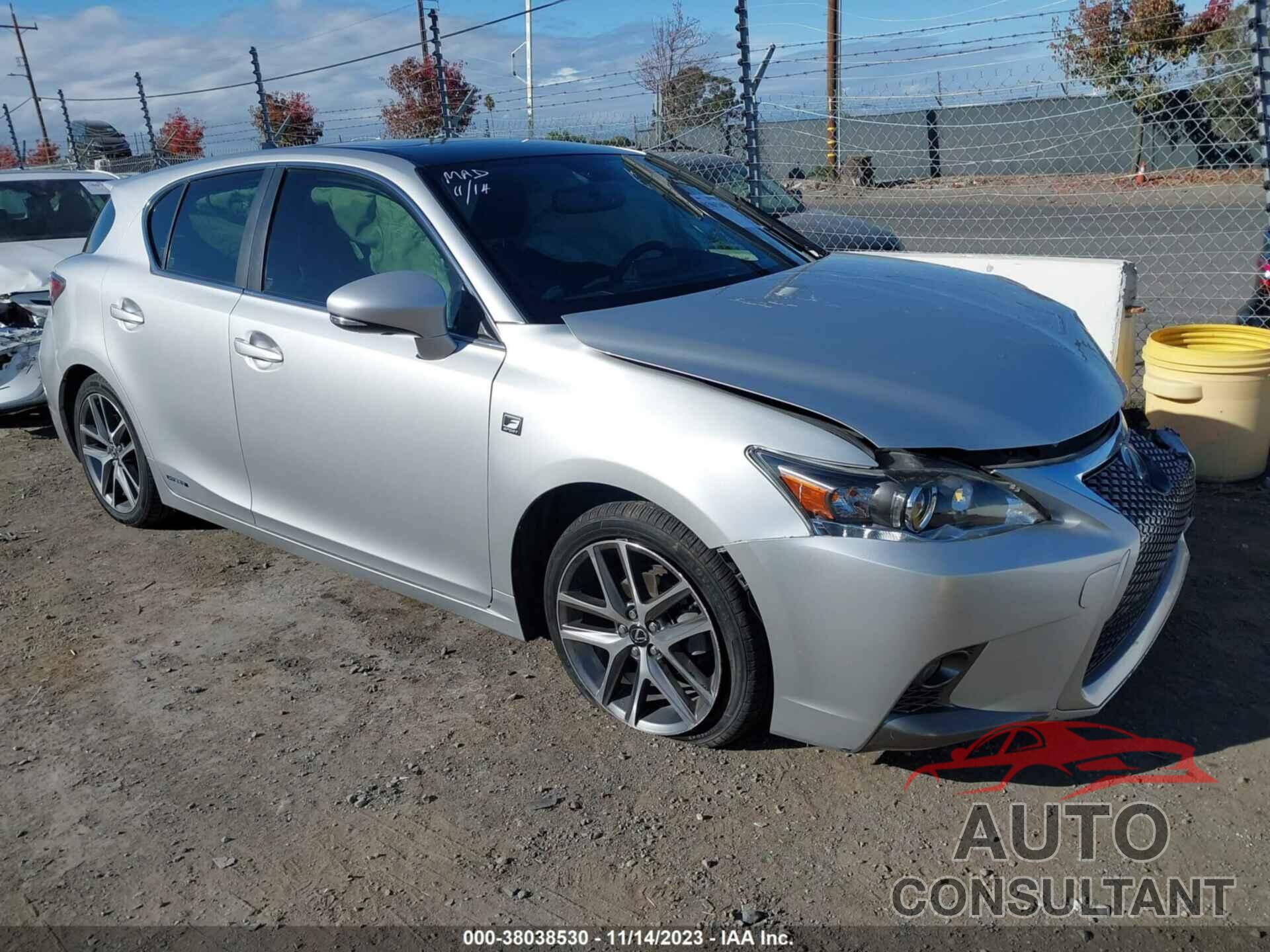 LEXUS CT 200H 2015 - JTHKD5BHXF2244957