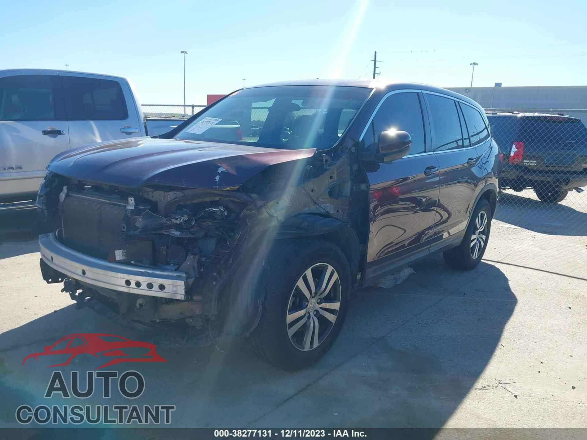 HONDA PILOT 2017 - 5FNYF5H80HB034624