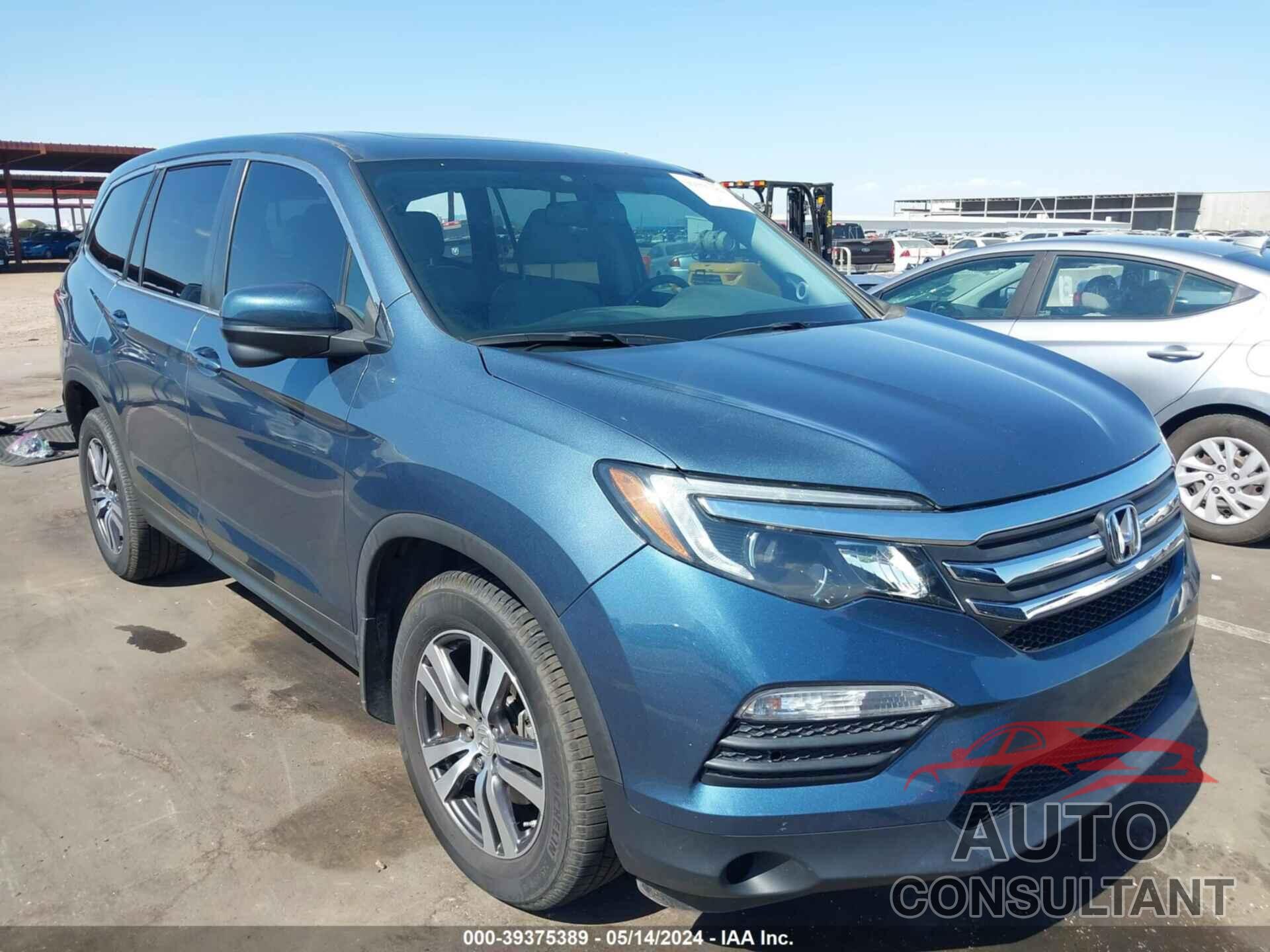 HONDA PILOT 2017 - 5FNYF5H50HB047816