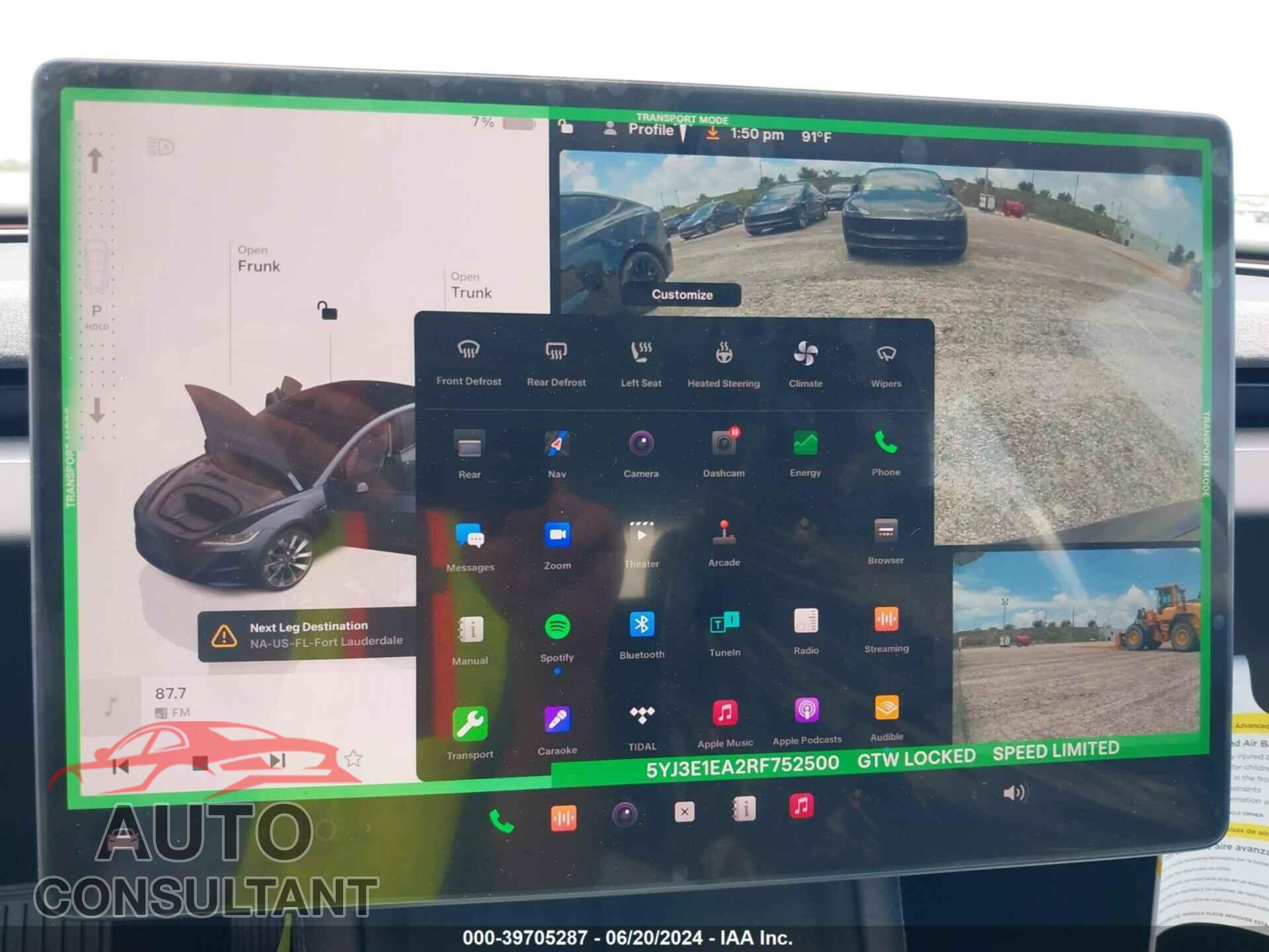 TESLA MODEL 3 2024 - 5YJ3E1EA2RF752500