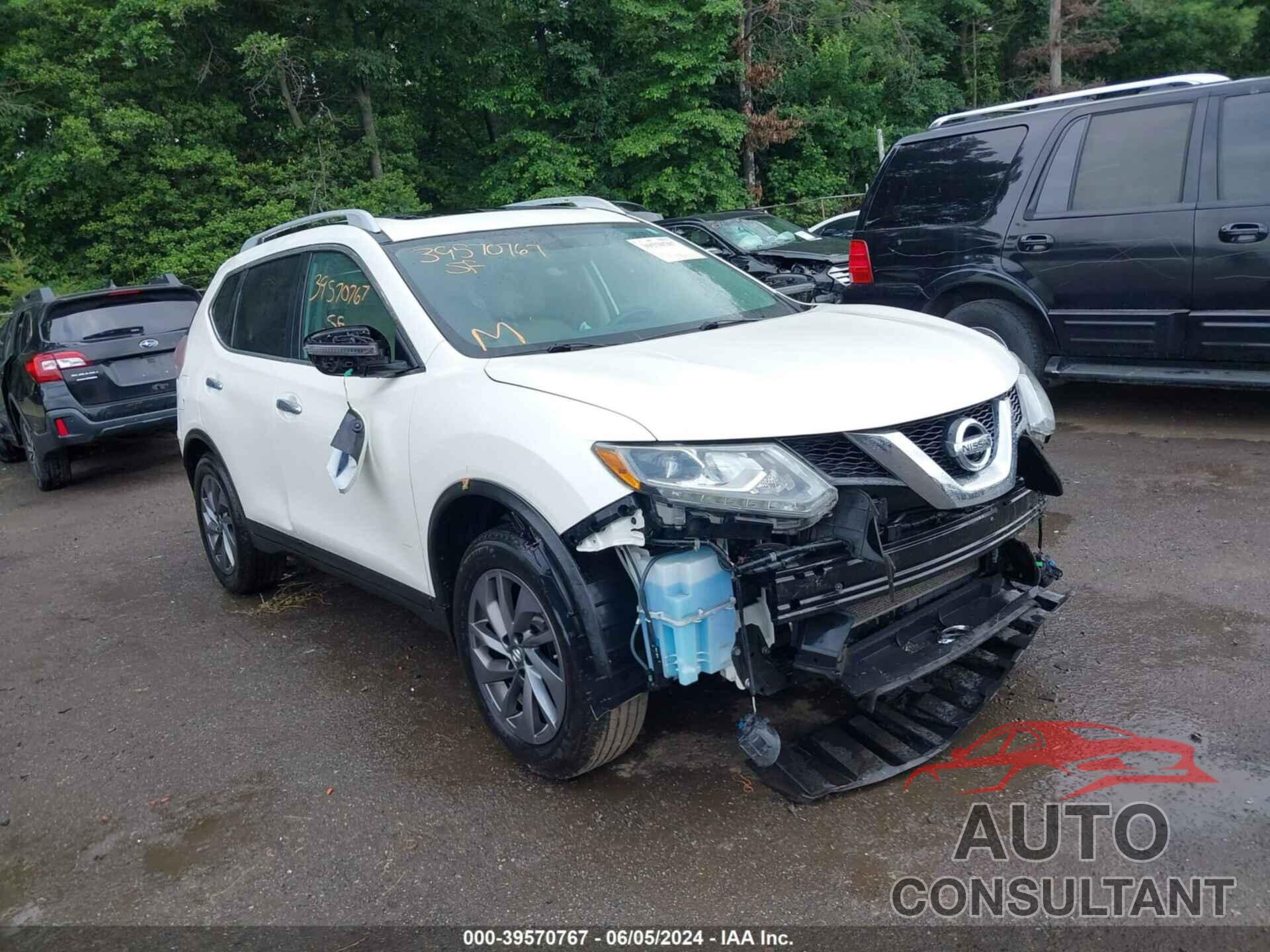 NISSAN ROGUE 2016 - 5N1AT2MVXGC783135