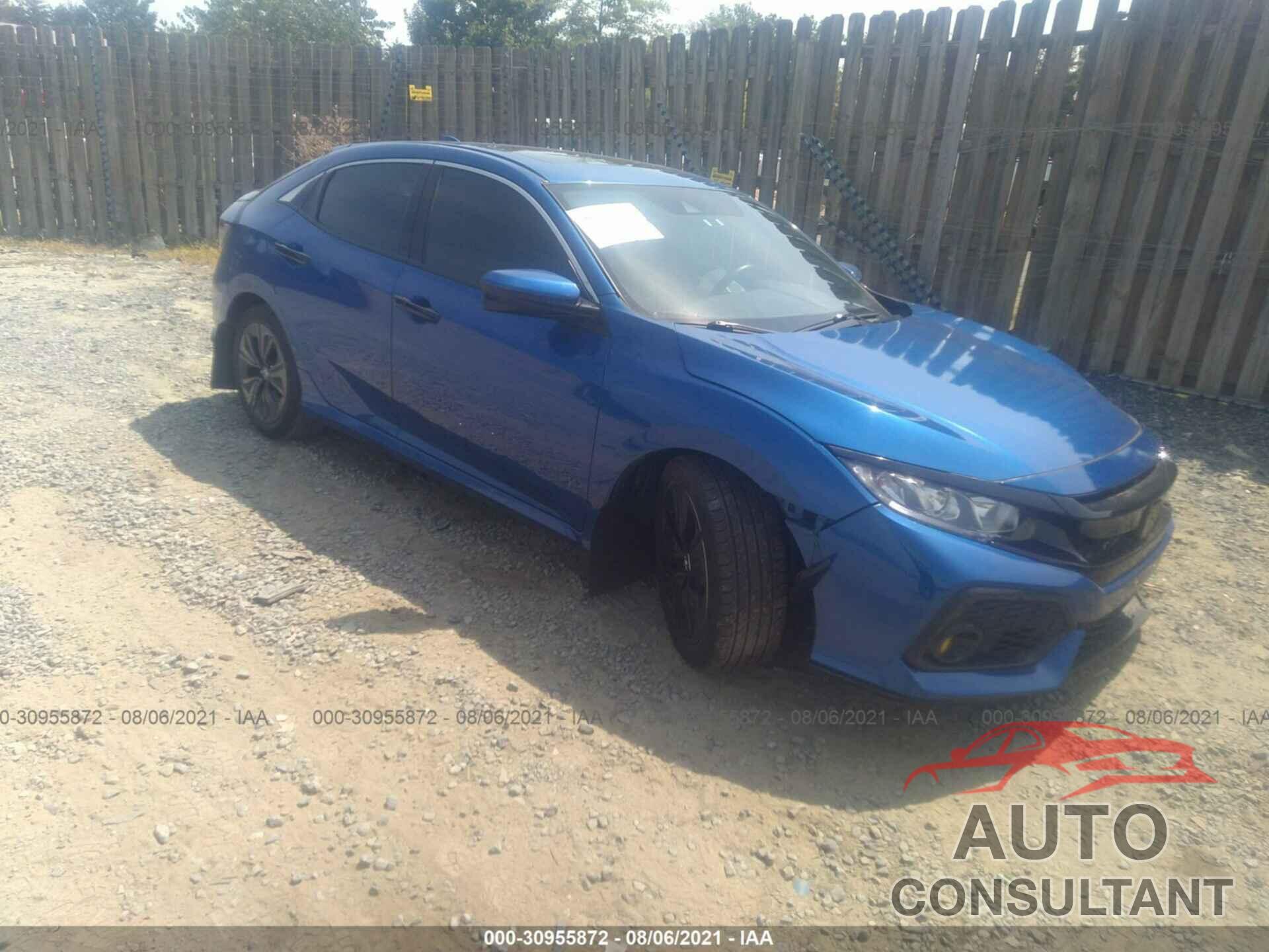 HONDA CIVIC HATCHBACK 2018 - SHHFK7H81JU220028