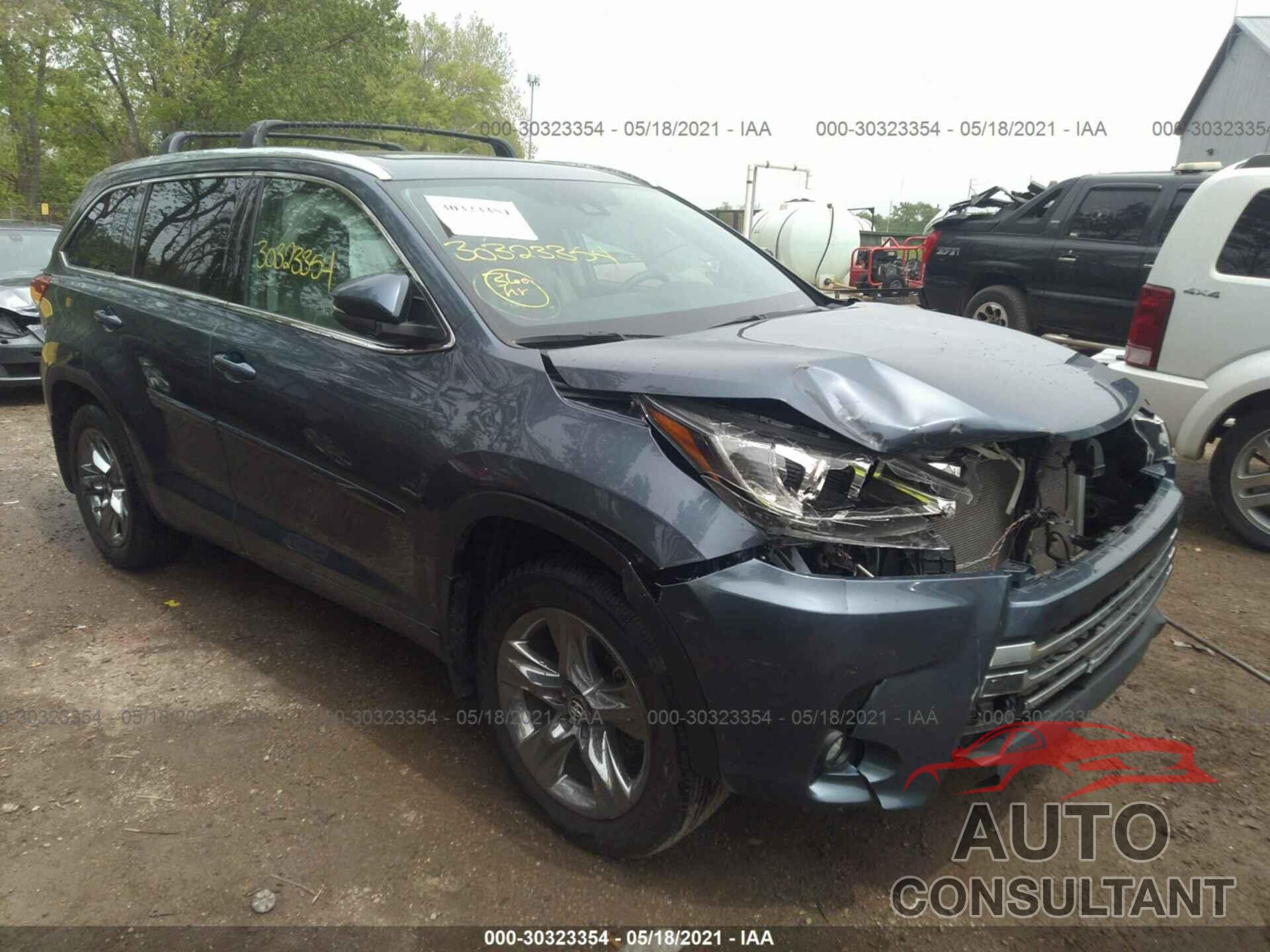 TOYOTA HIGHLANDER 2019 - 5TDDZRFH2KS708369
